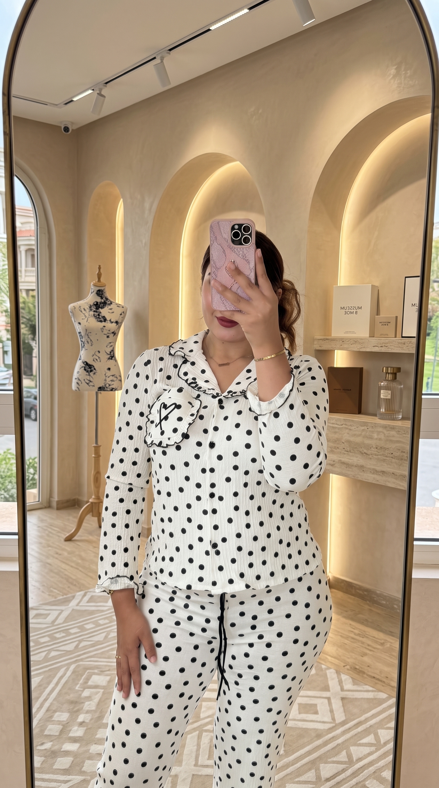 Ensemble Pyjama Pois Rétro 2