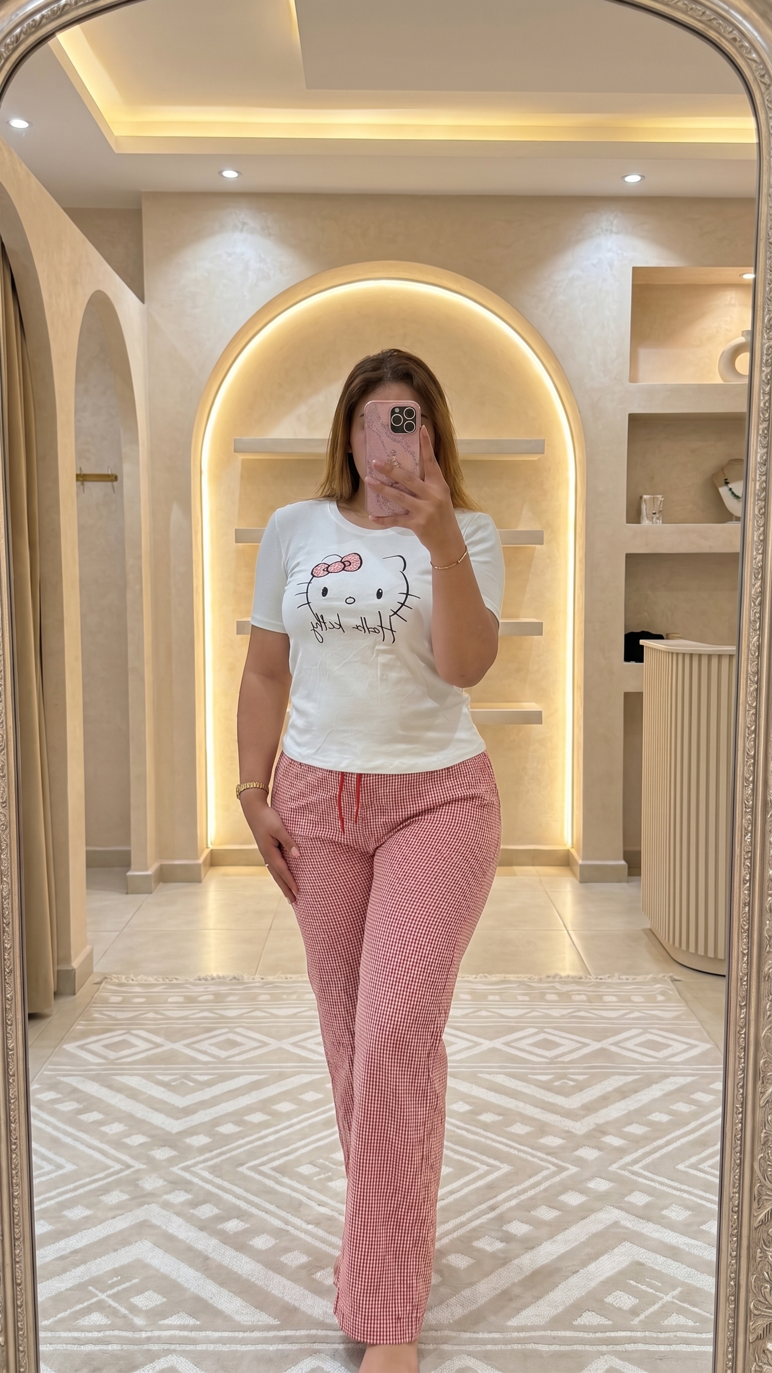 Pyjama Vichy « Cerise »