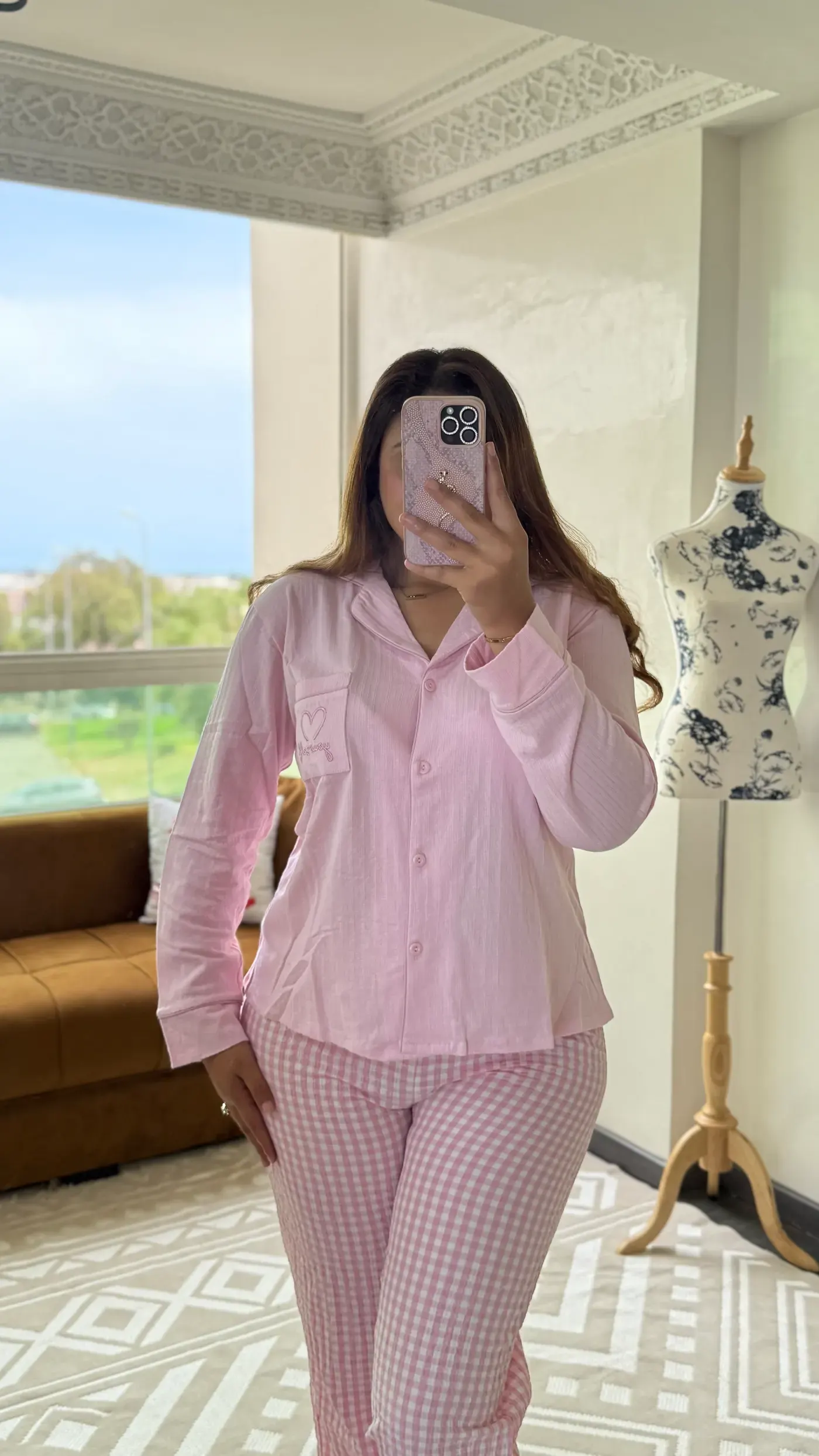 Pyjama Vichy « Joséphine » 1