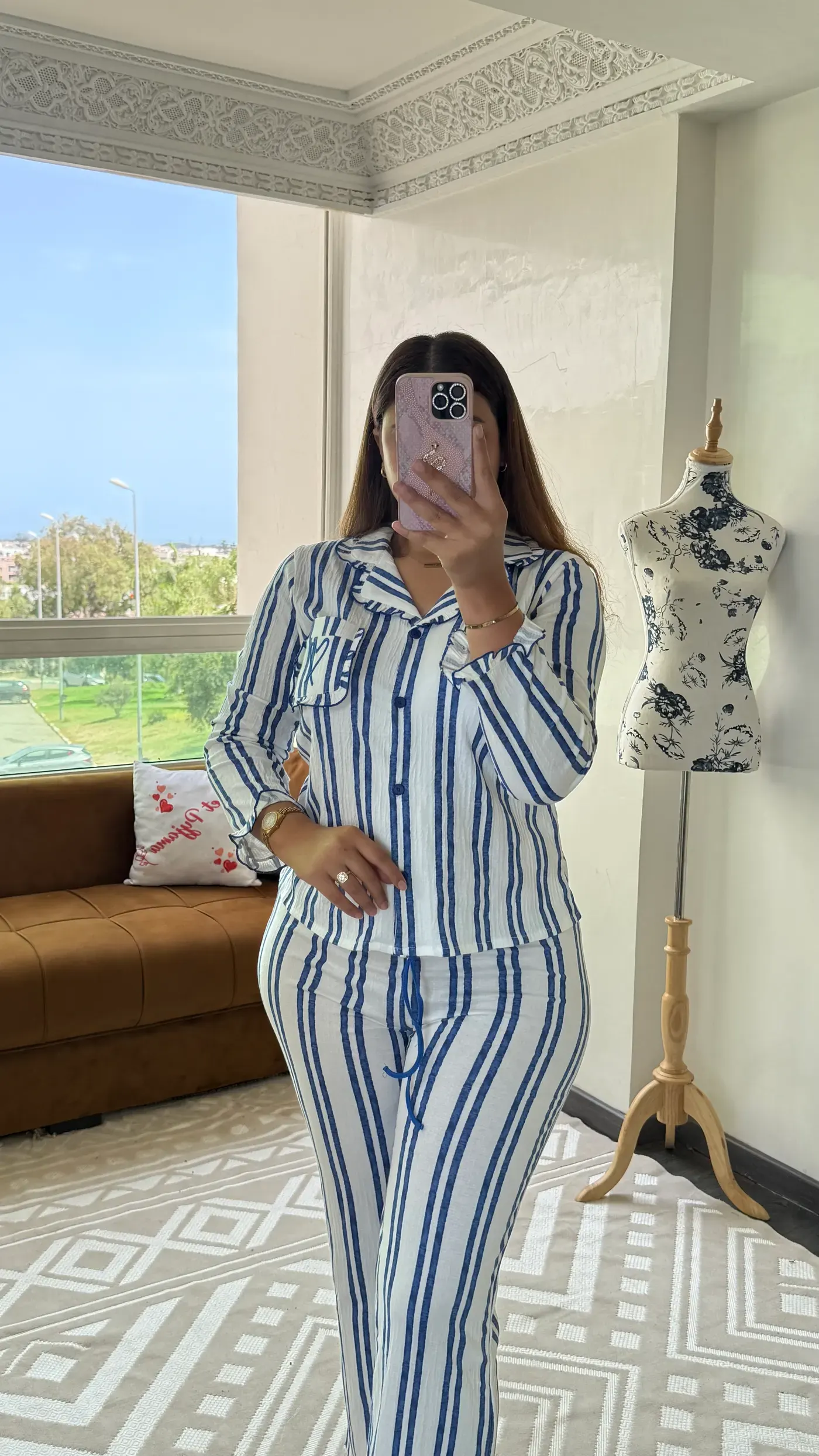Pyjama Rayé « Riviera » Bleu