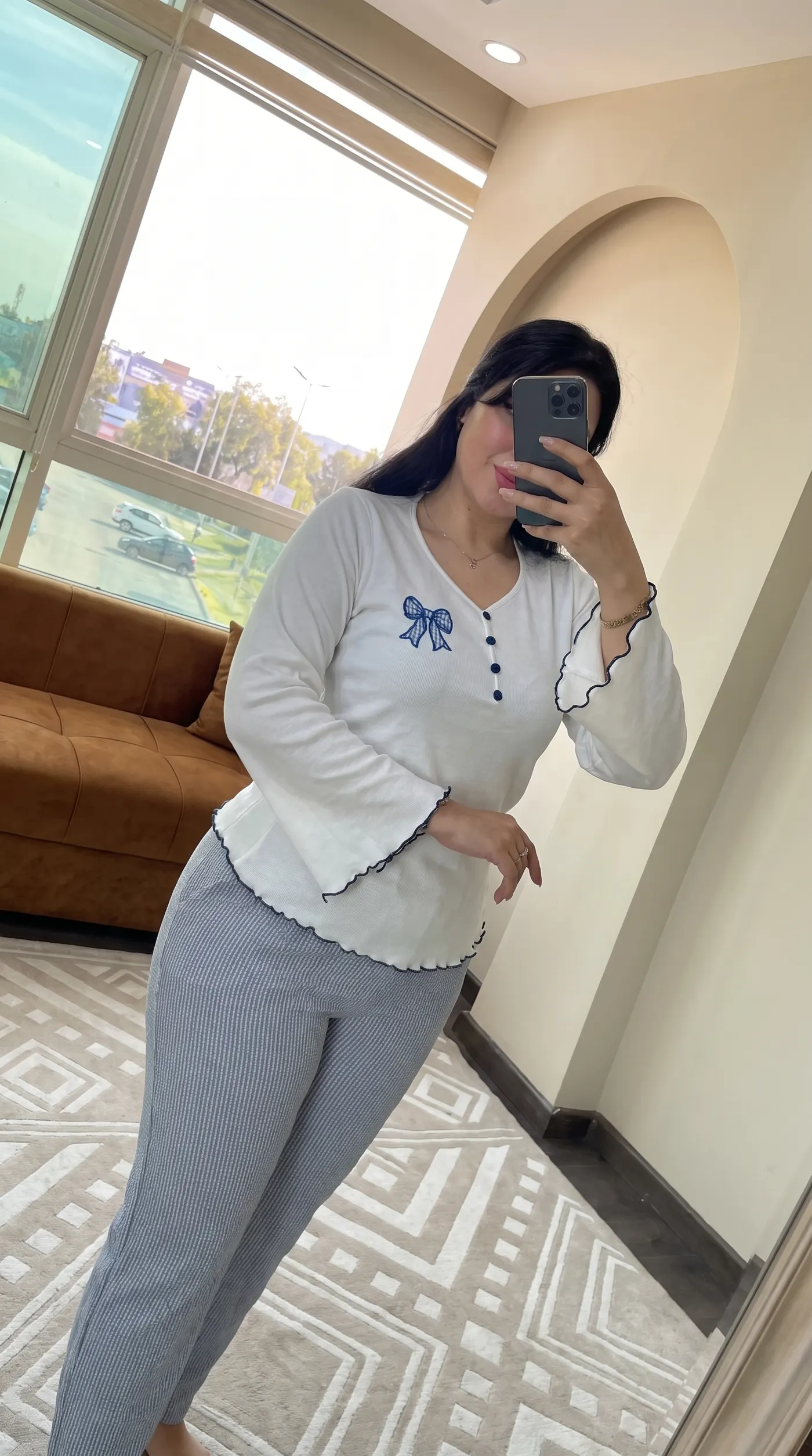 Ensemble Pyjama Rayures Océan 4