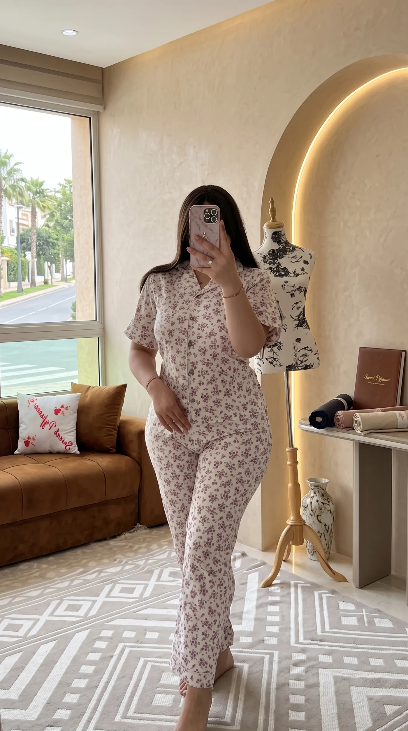 Ensemble Pyjama Liberty Mauve