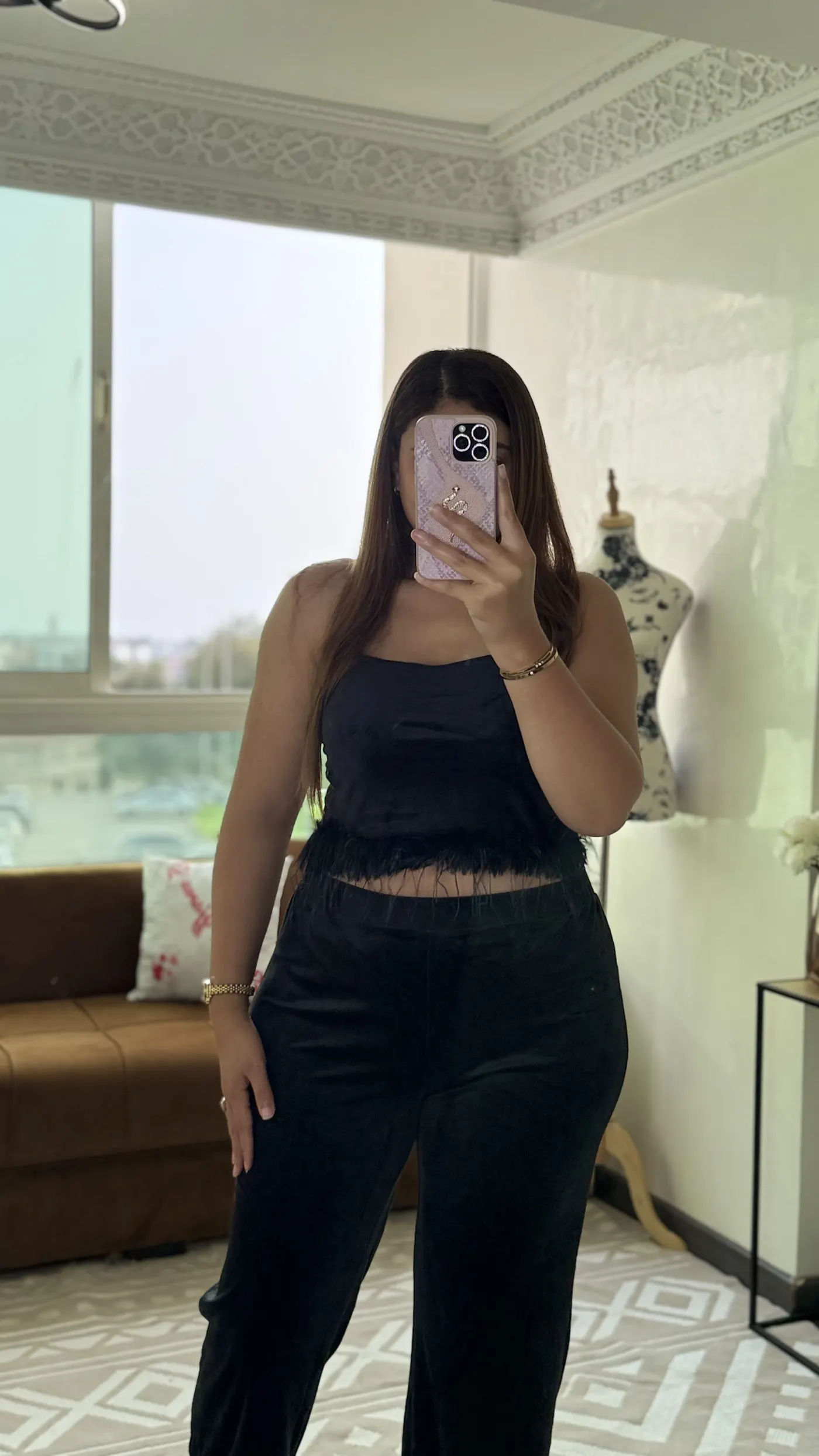 Ensemble Pyjama Velours « Plumes » 11