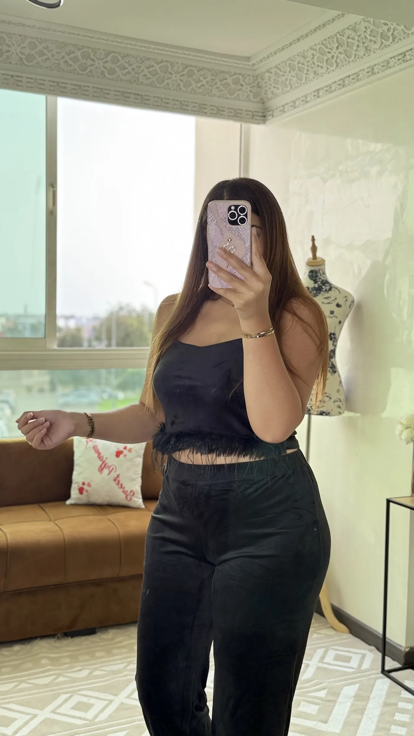 Ensemble Pyjama Velours « Plumes » 12
