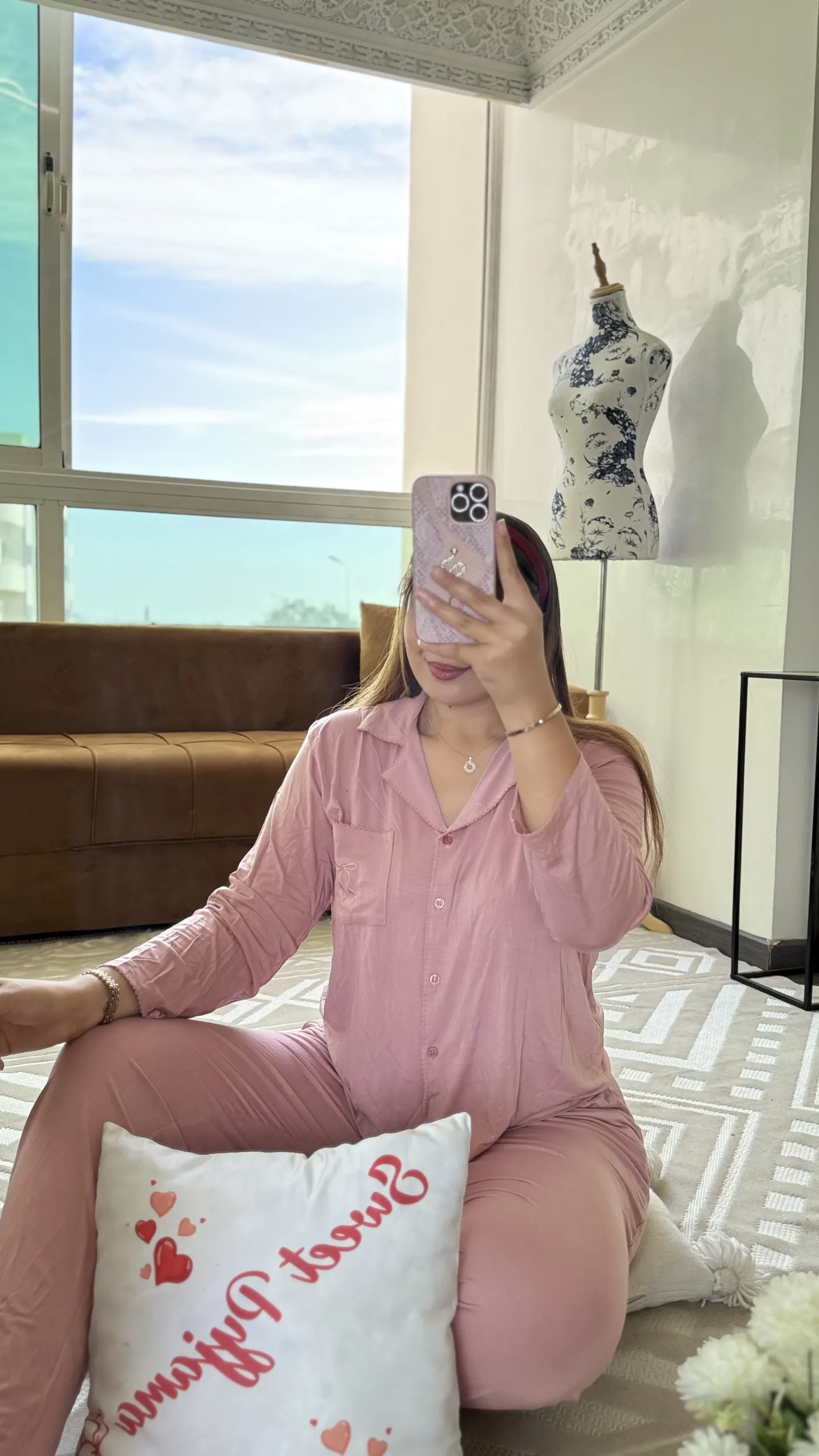 Pyjama Uni "Vieux Rose" 2