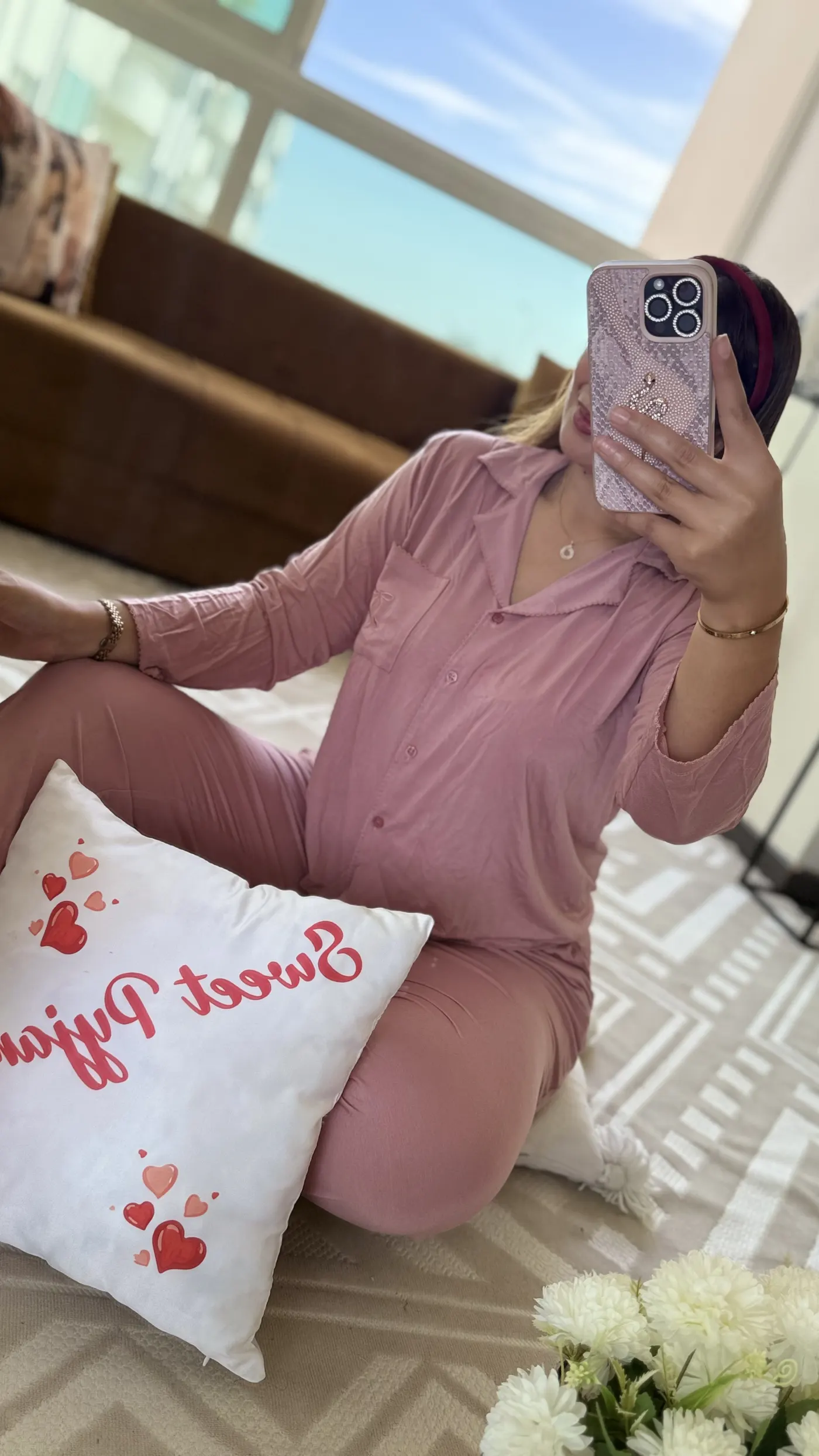 Pyjama Uni "Vieux Rose" 3