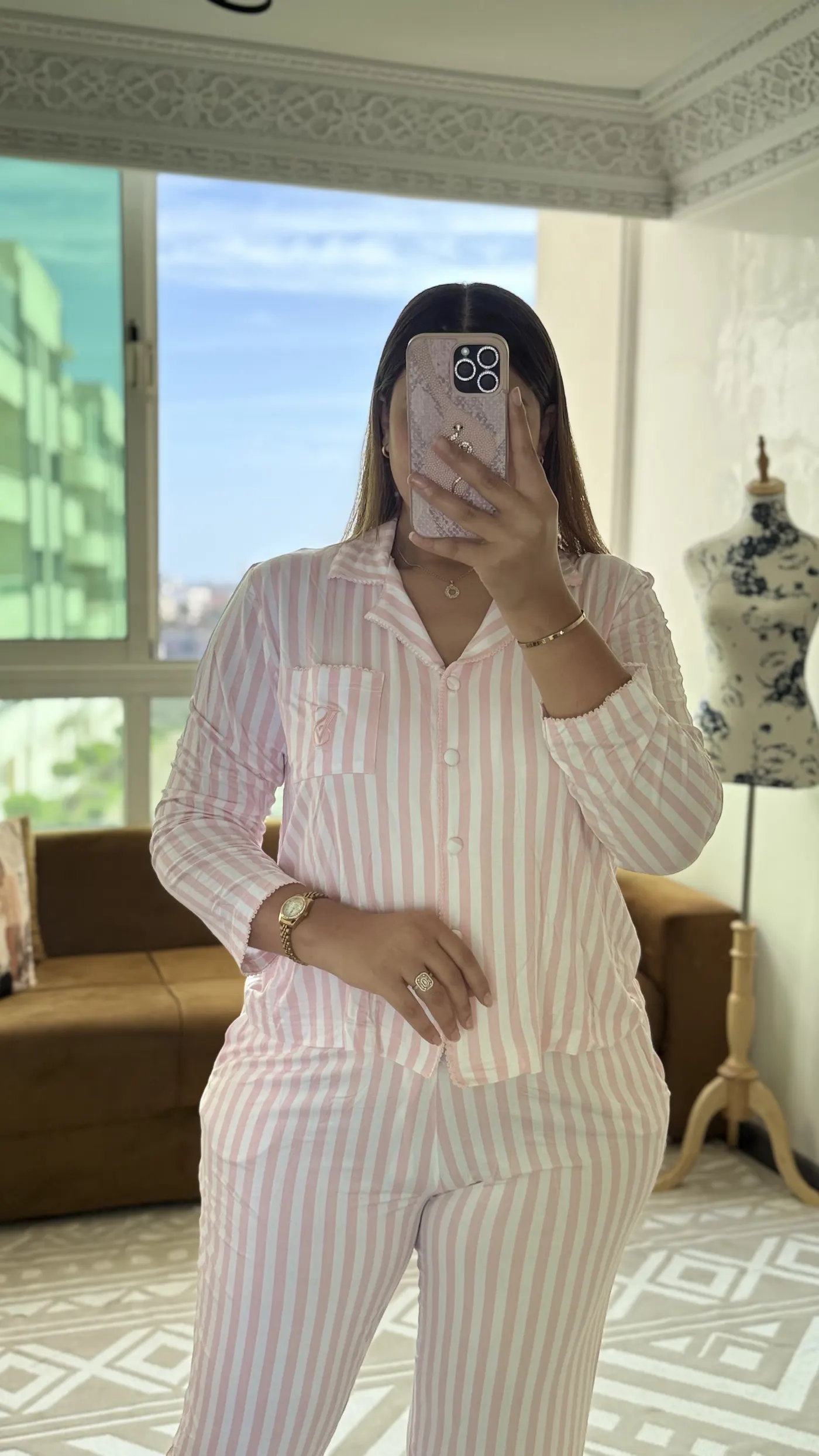 Pyjama Rayé "Pêche Douce" 3