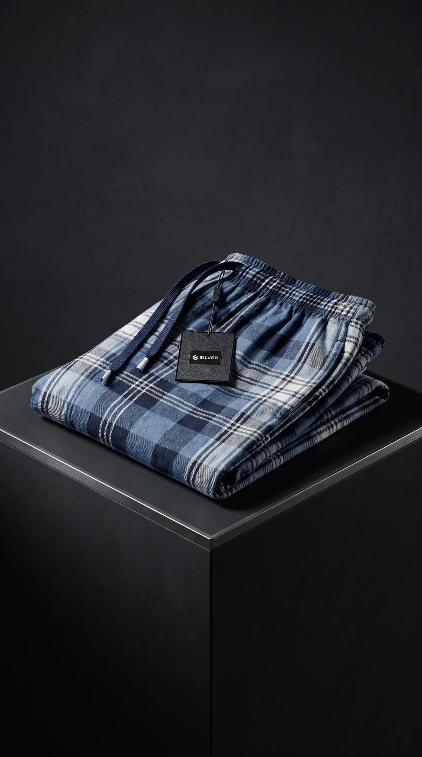 Pantalon de Pyjama "Tartan Bleu Océan"