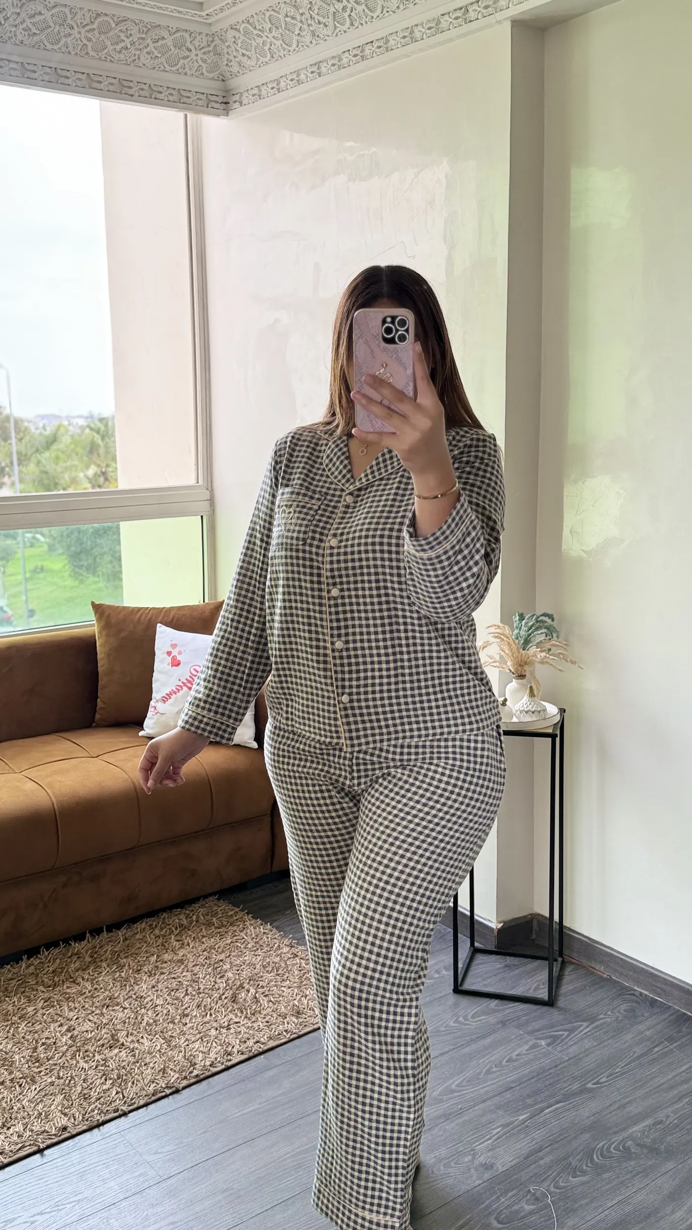 Pyjama "Vichy Noir & Blanc"