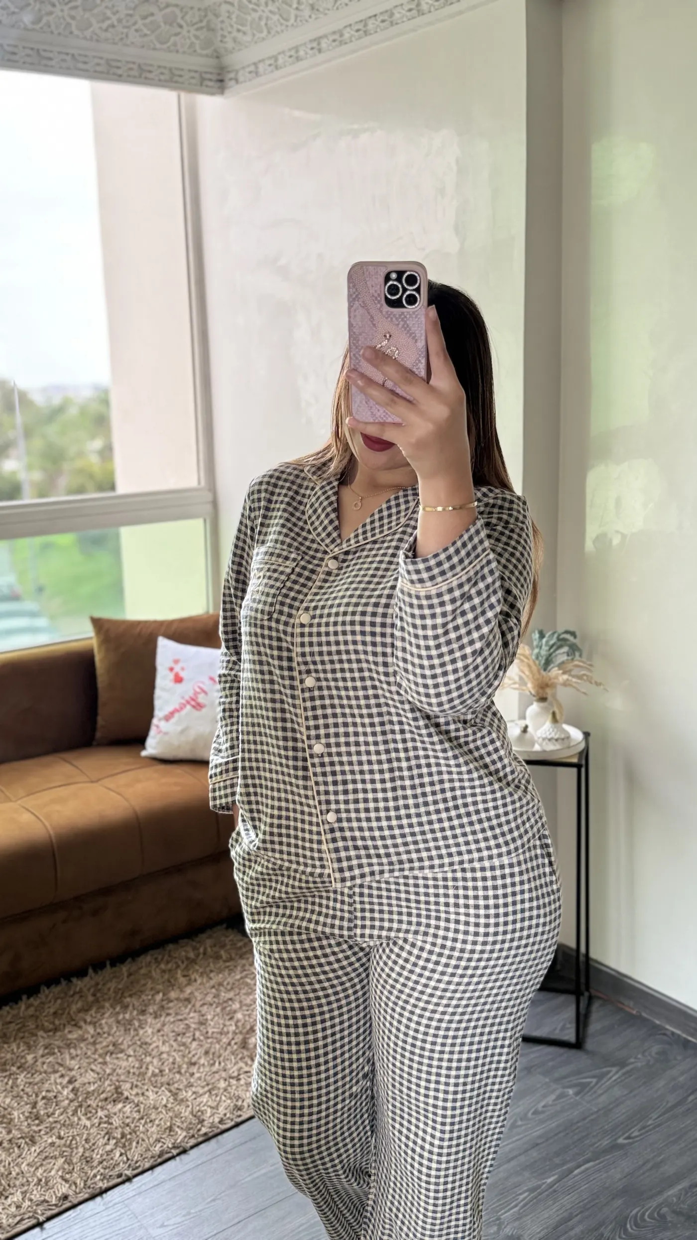 Pyjama "Vichy Noir & Blanc" 2