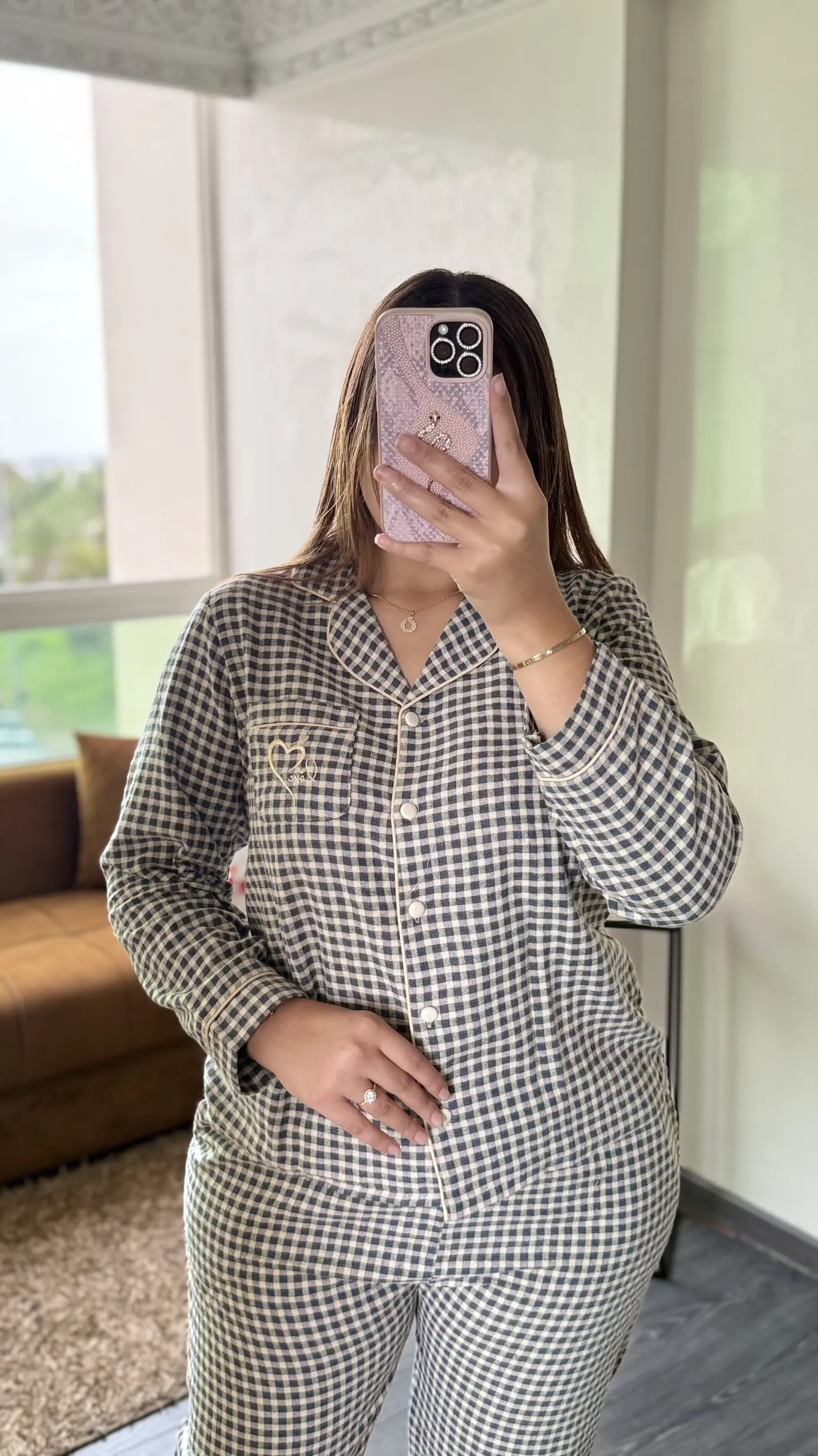 Pyjama "Vichy Noir & Blanc" 3