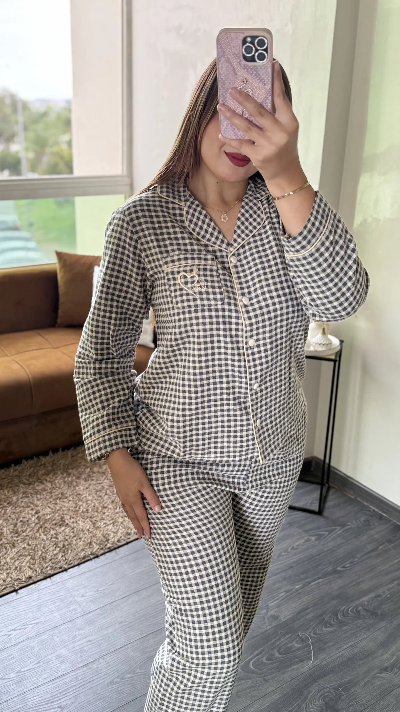 Pyjama "Vichy Noir & Blanc" 4