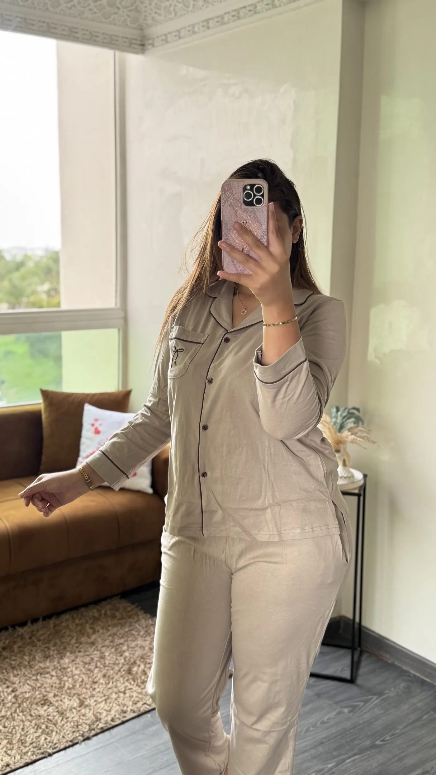 Pyjama Uni "Beige Taupe"
