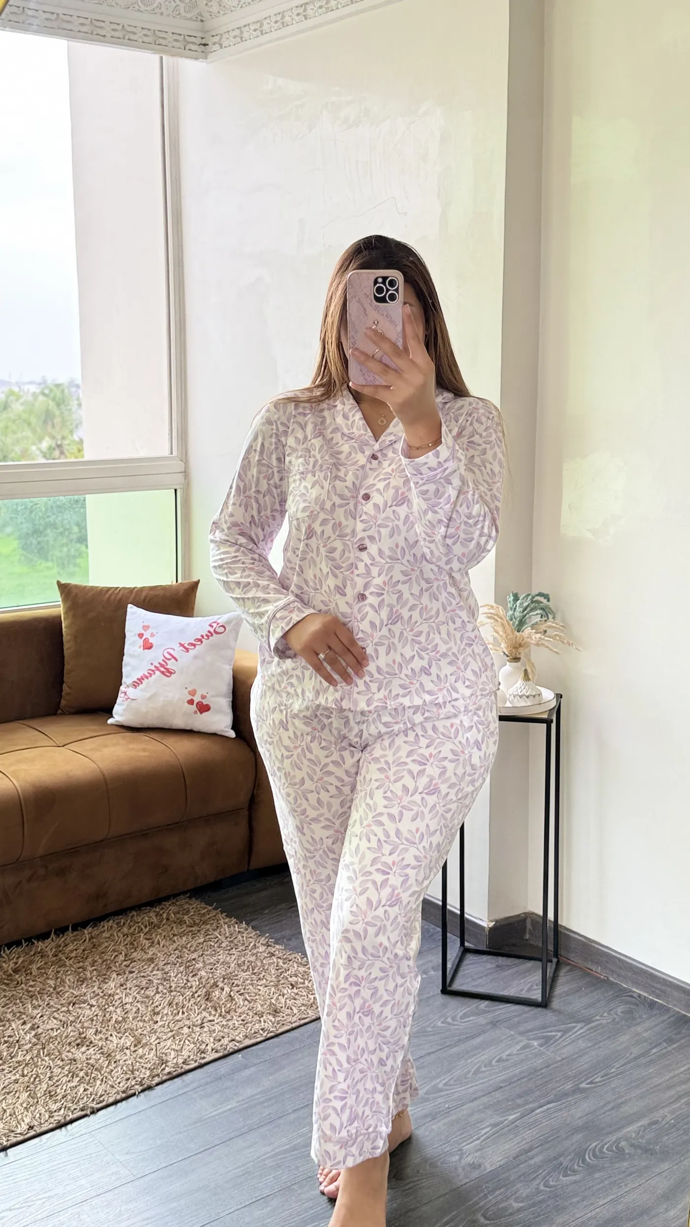 Pyjama "Feuillage Fuchsia" 2