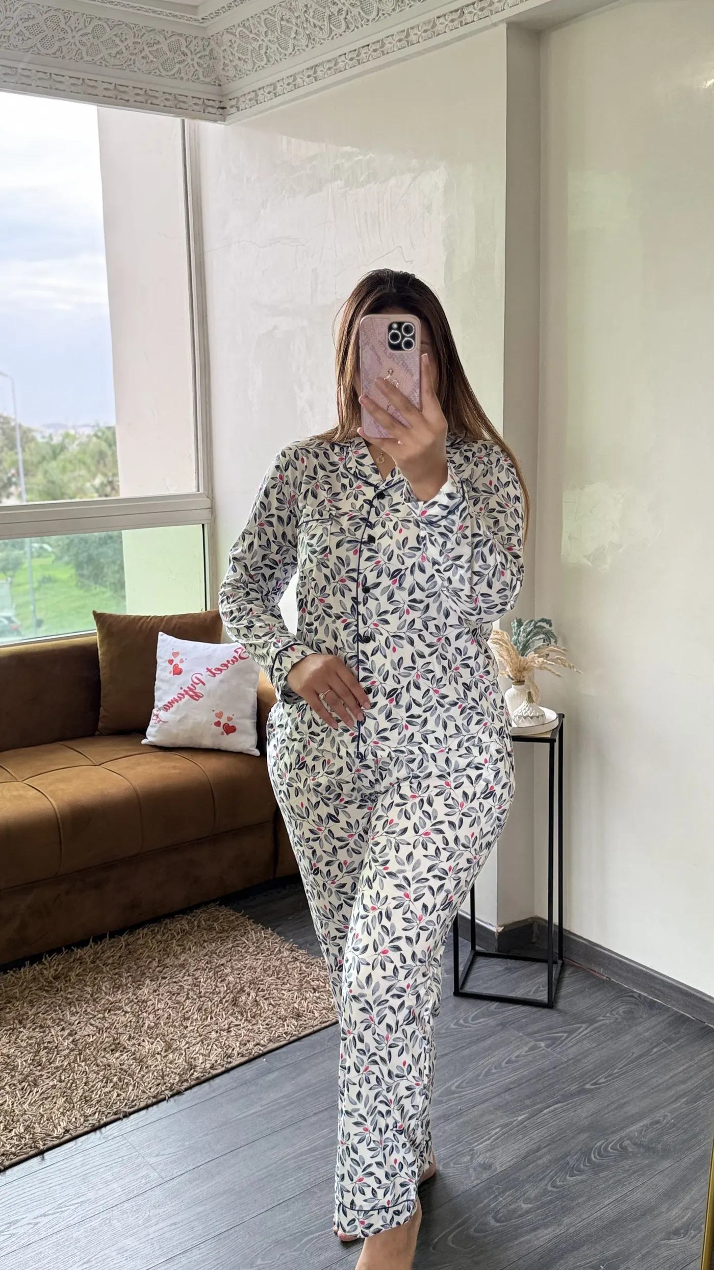 Pyjama "Feuillage Noir" 2
