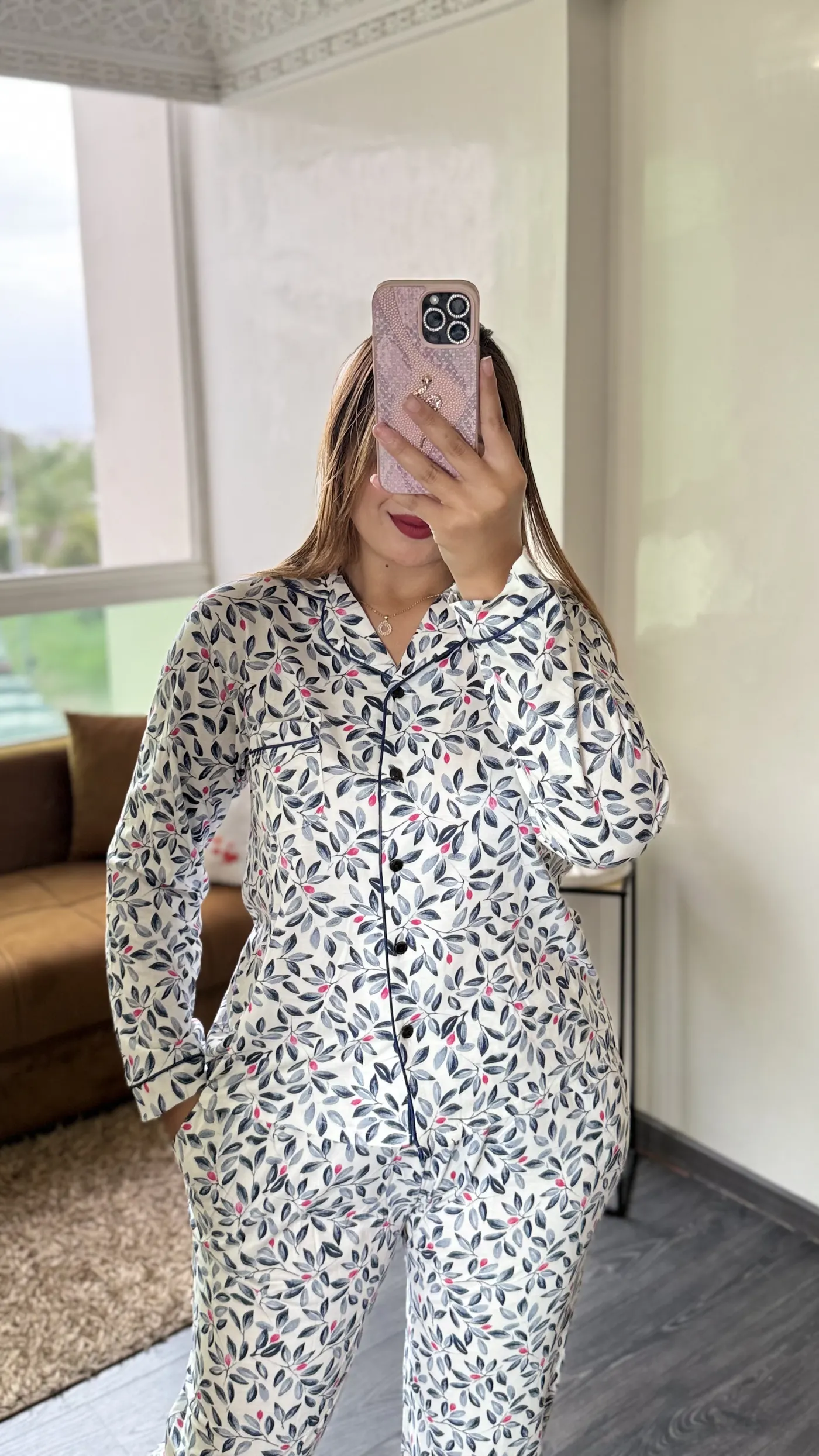 Pyjama "Feuillage Noir" 4