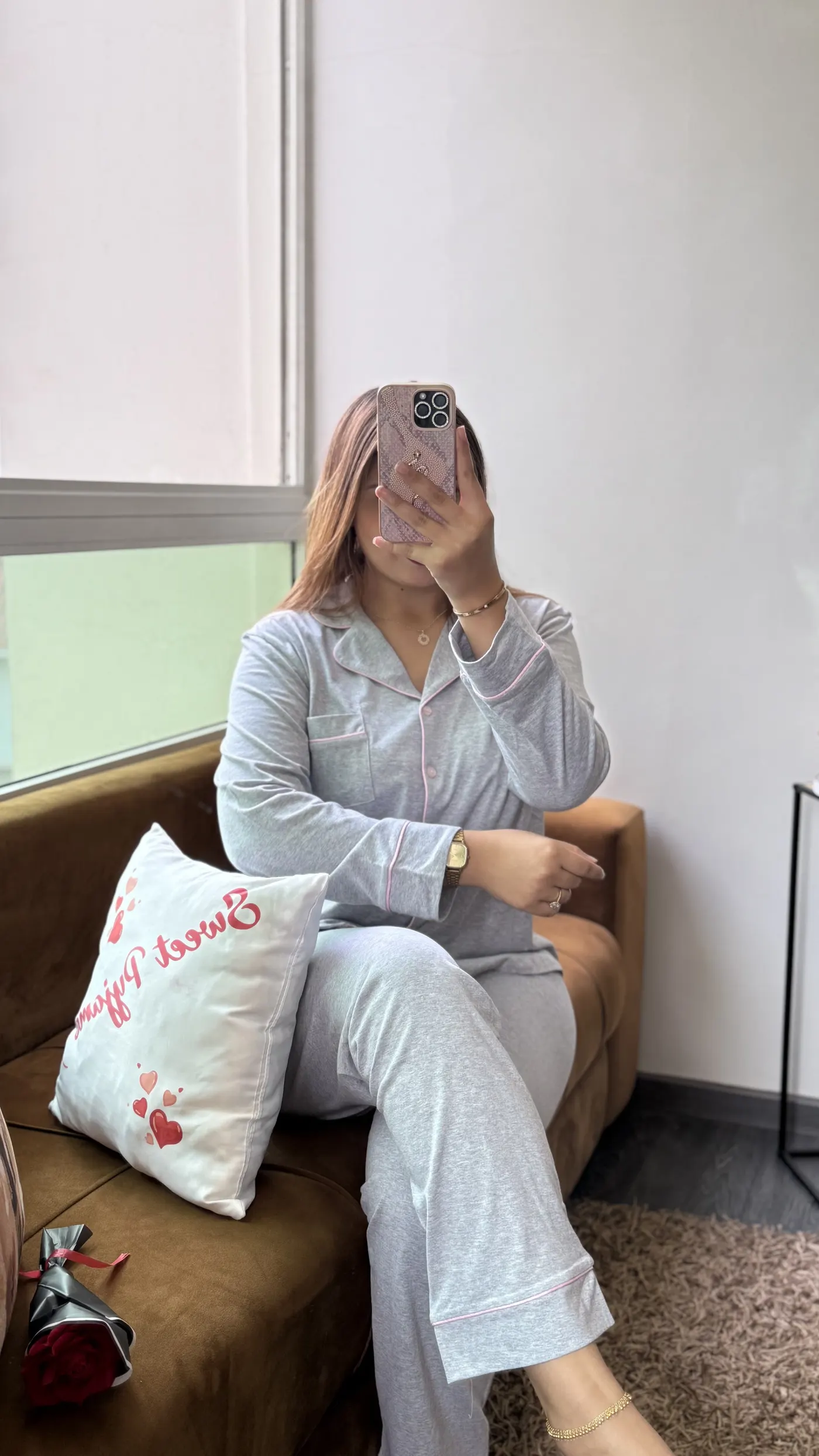 Pyjama Uni "Gris Chiné" 2