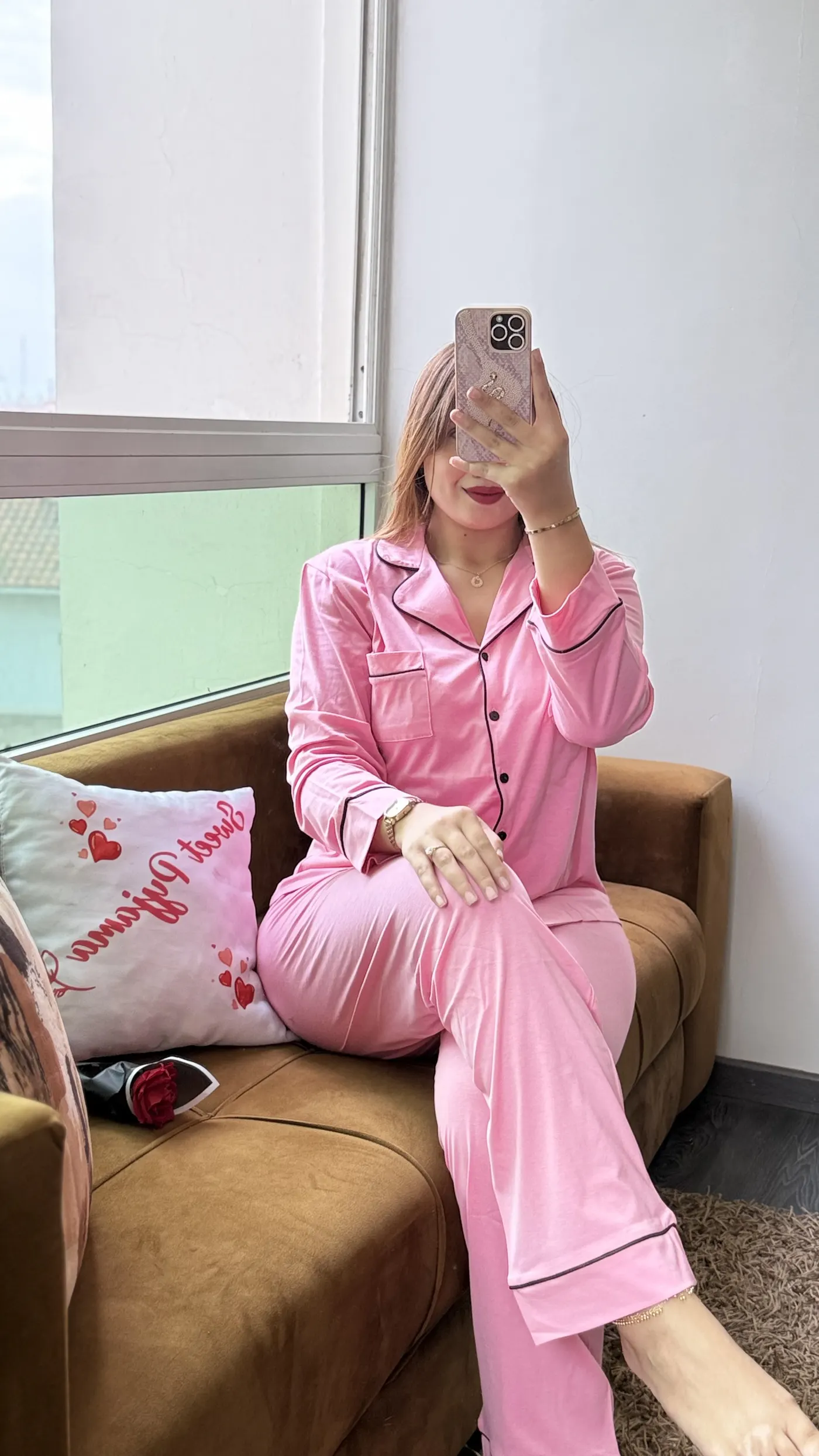 Pyjama Uni "Rose Chic" 2