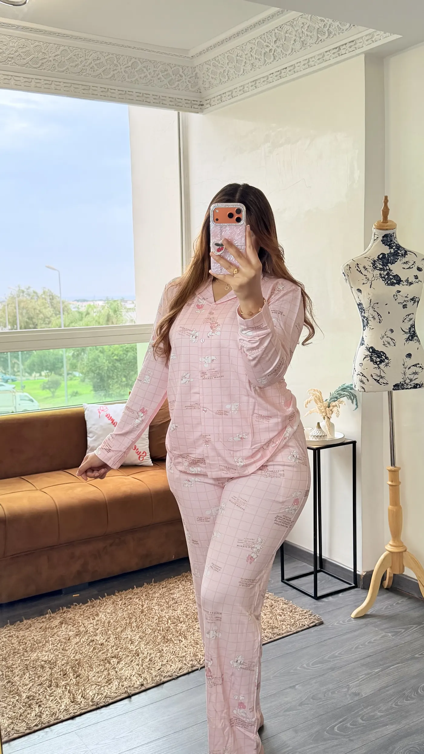 Pyjama Quadrillé Rose