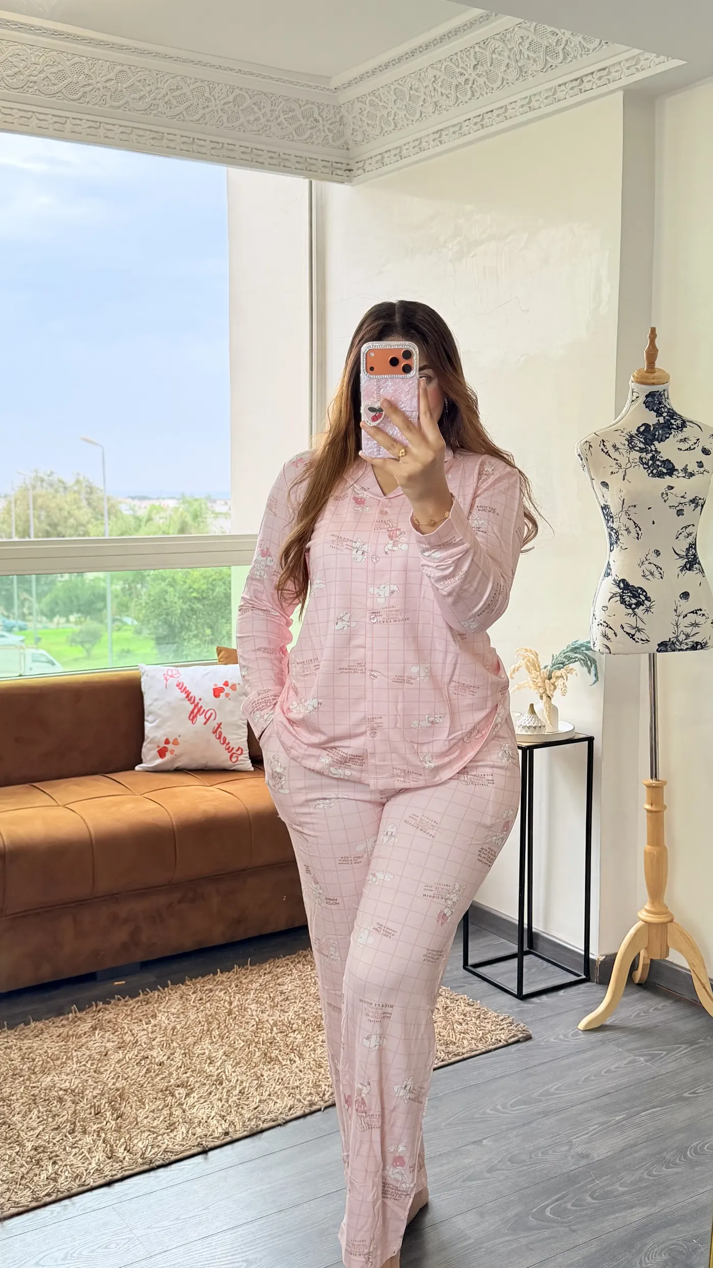 Pyjama Quadrillé Rose 2