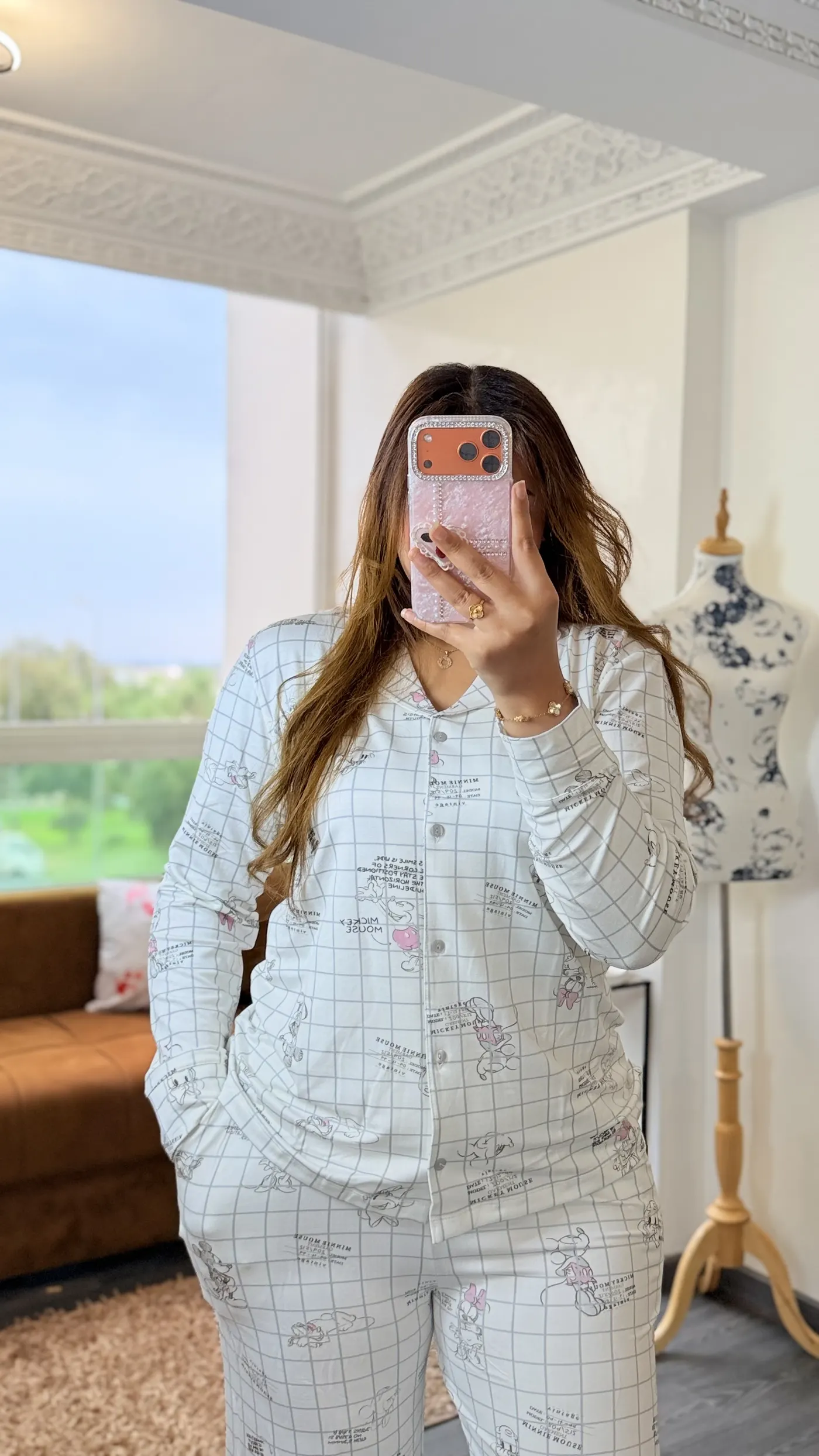 Pyjama Quadrillé Bleu 4