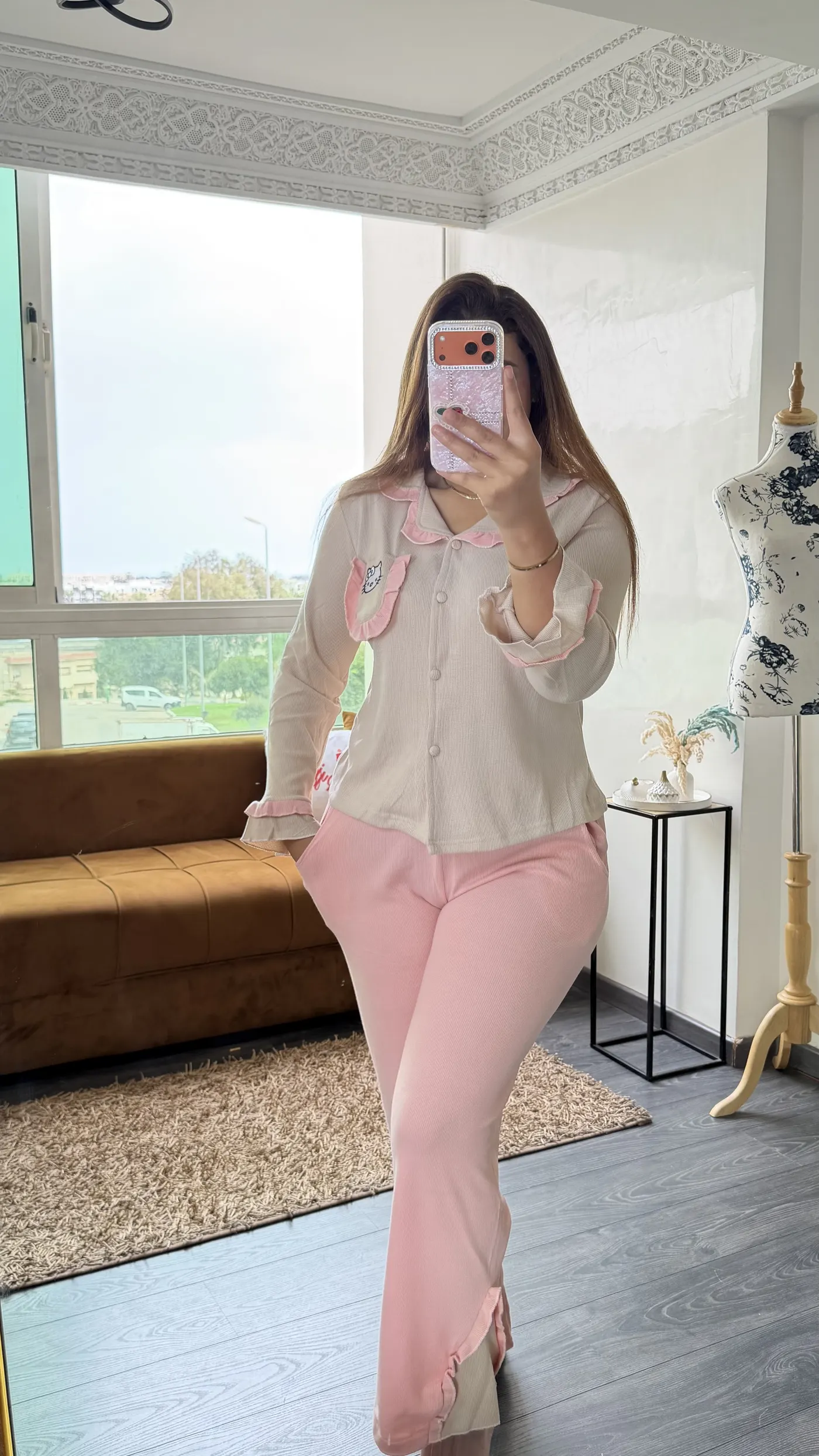 Pyjama Volants Rose