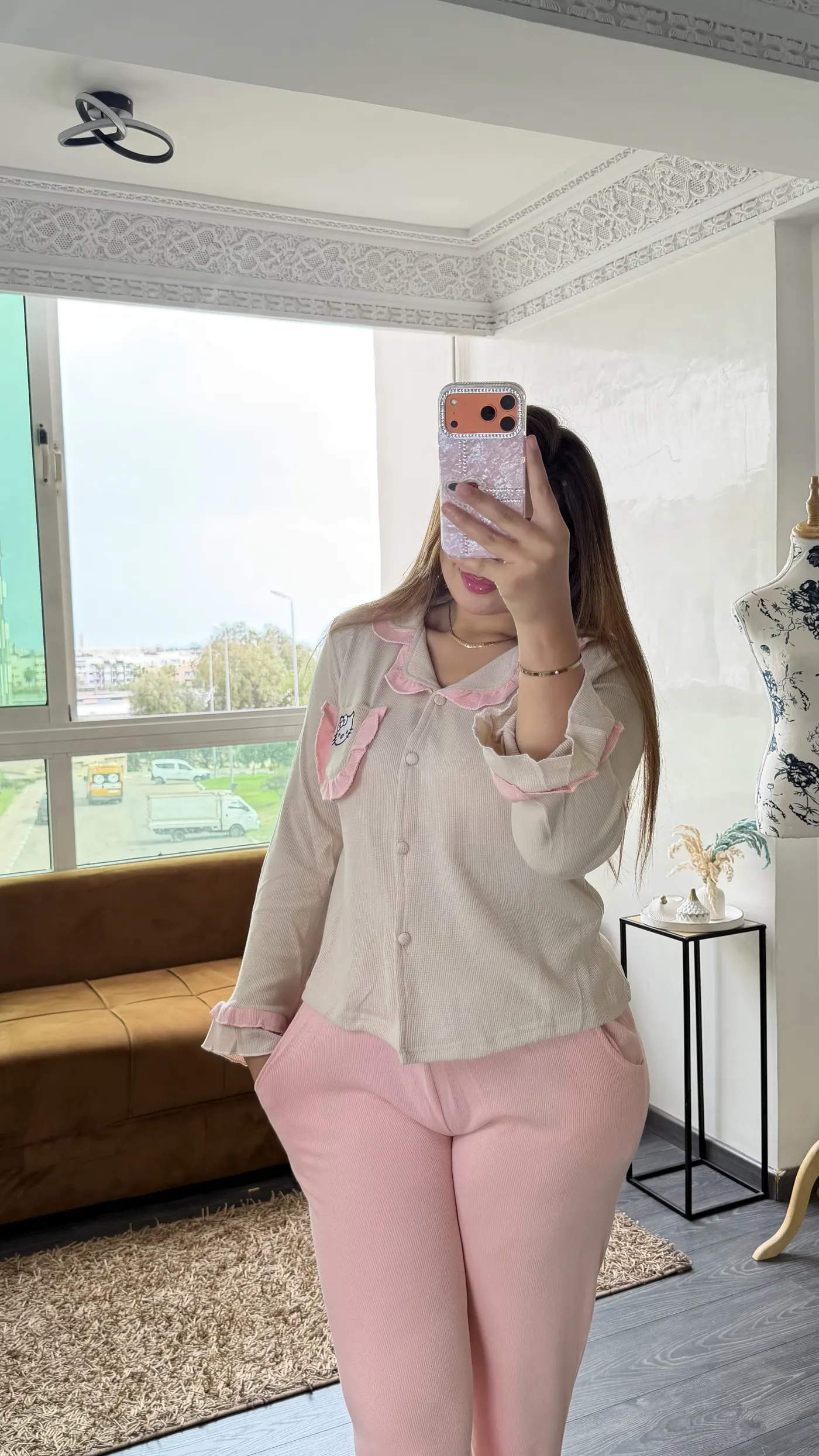 Pyjama Volants Rose 2