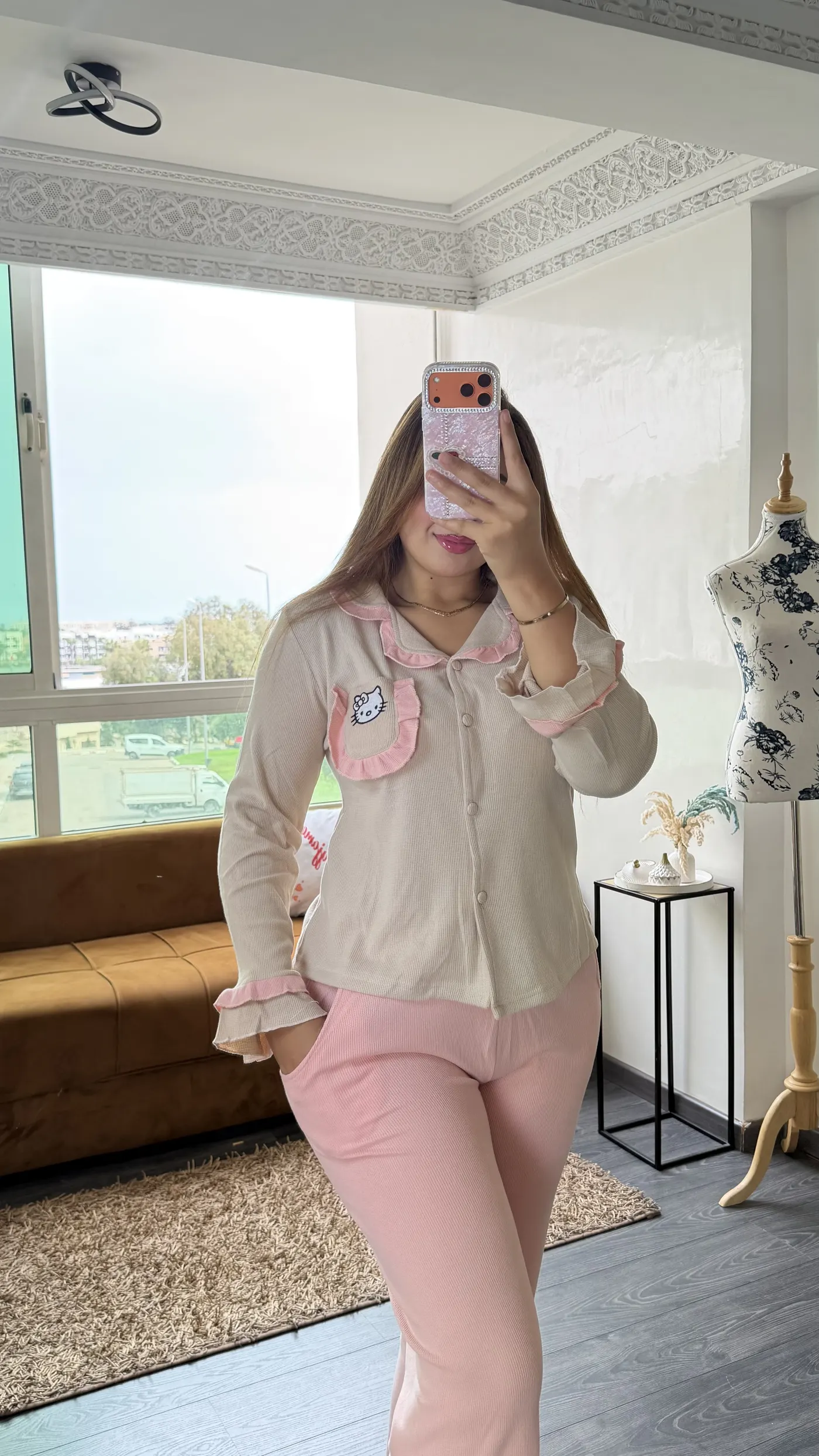 Pyjama Volants Rose 3