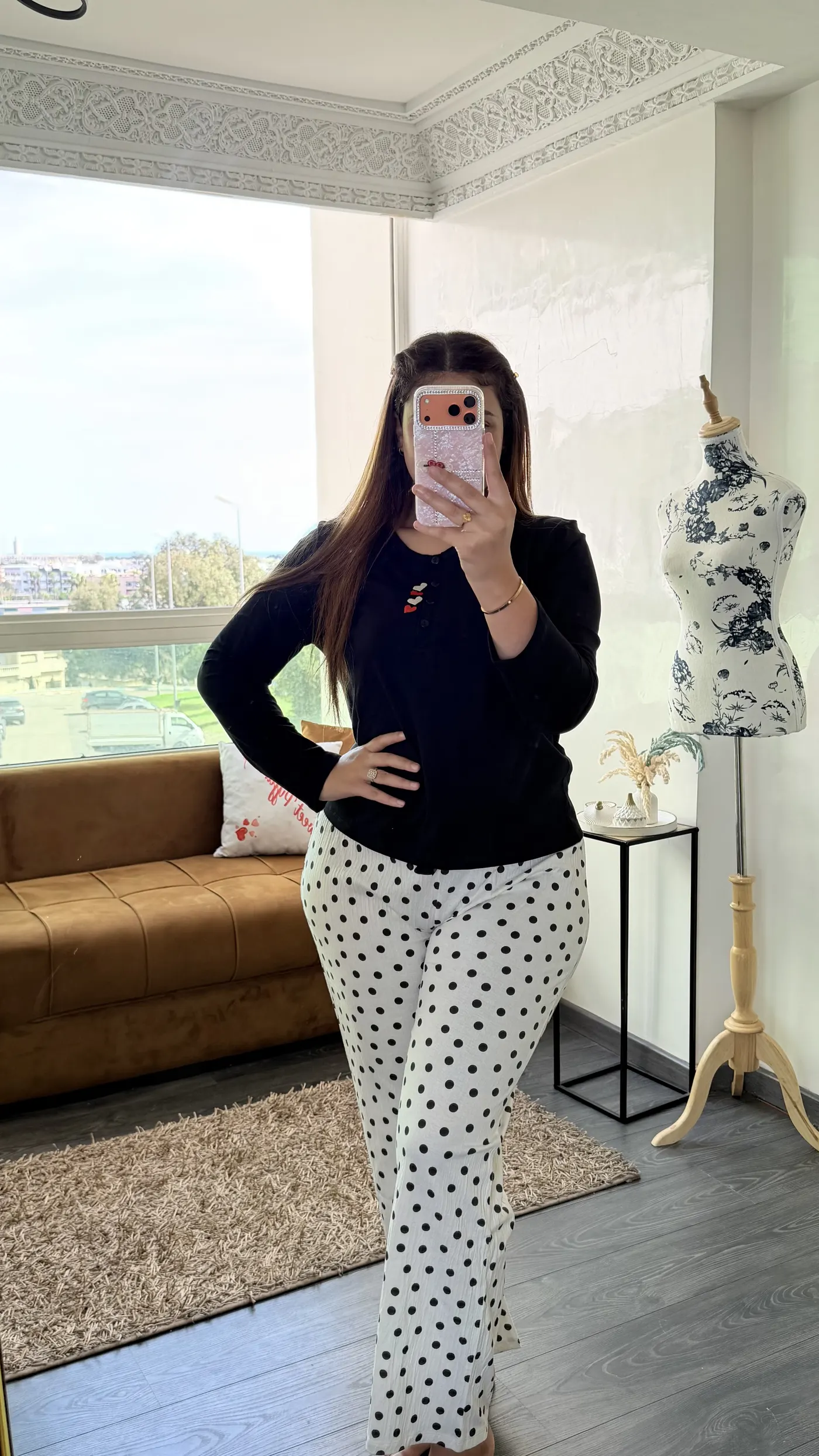 Pyjama Polka Total Black