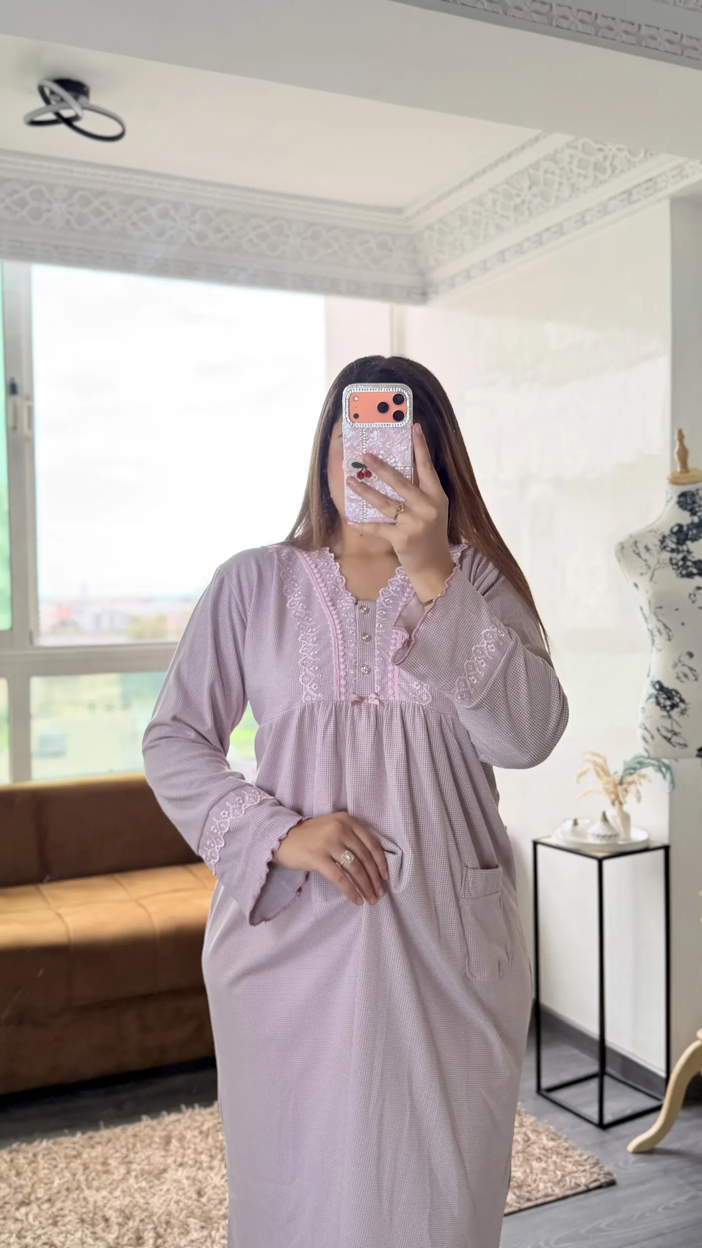 Chemise de Nuit Lila Romantique 4