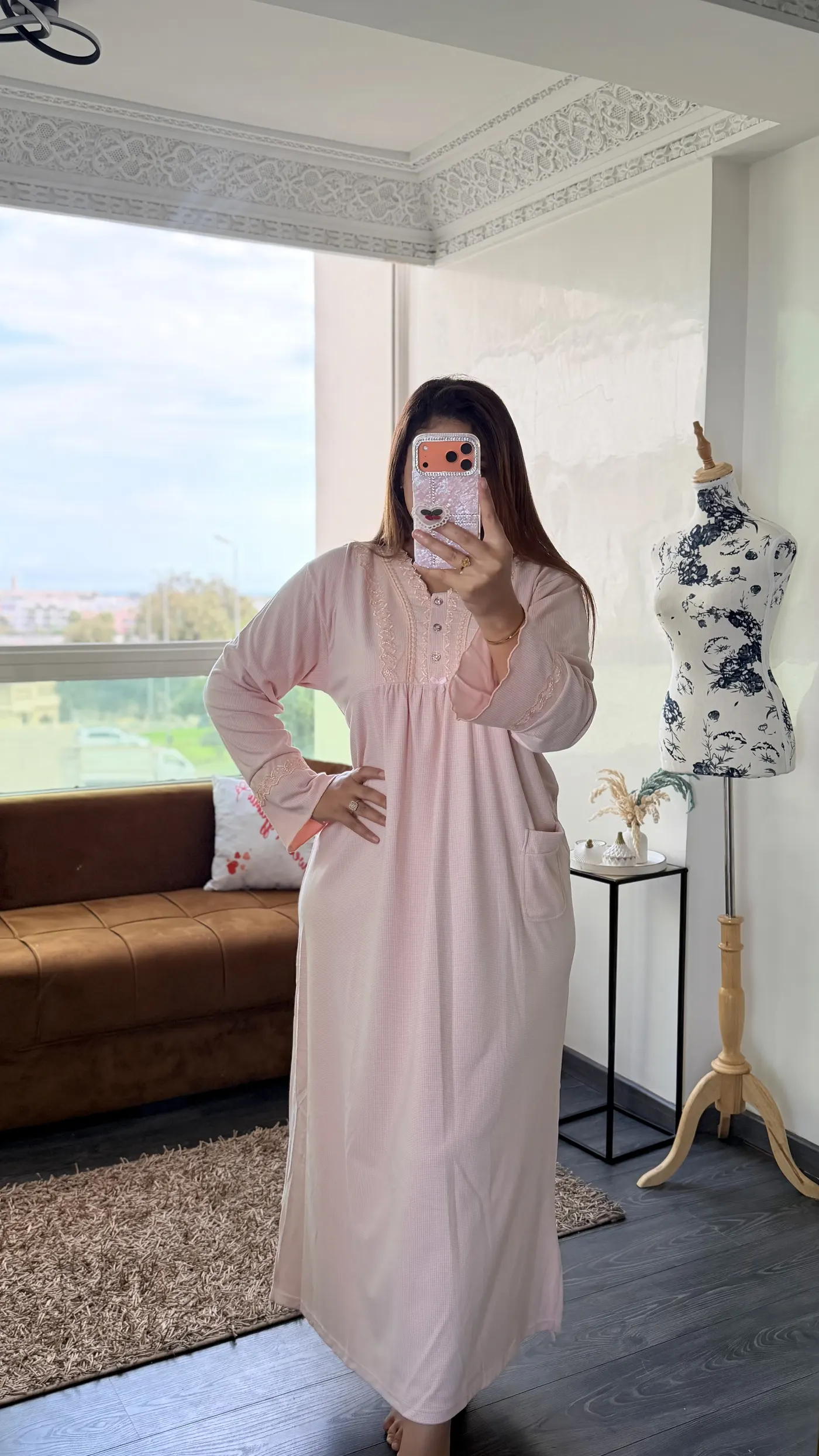 Chemise de Nuit Pêche Poudrée 2