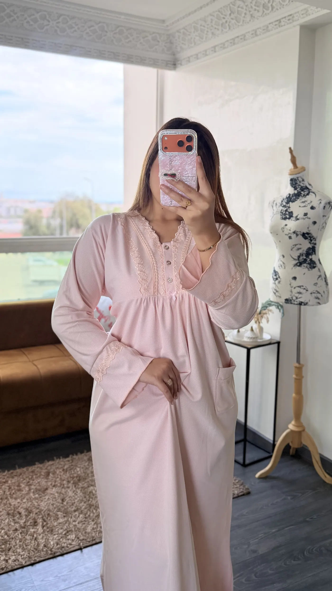Chemise de Nuit Pêche Poudrée 3
