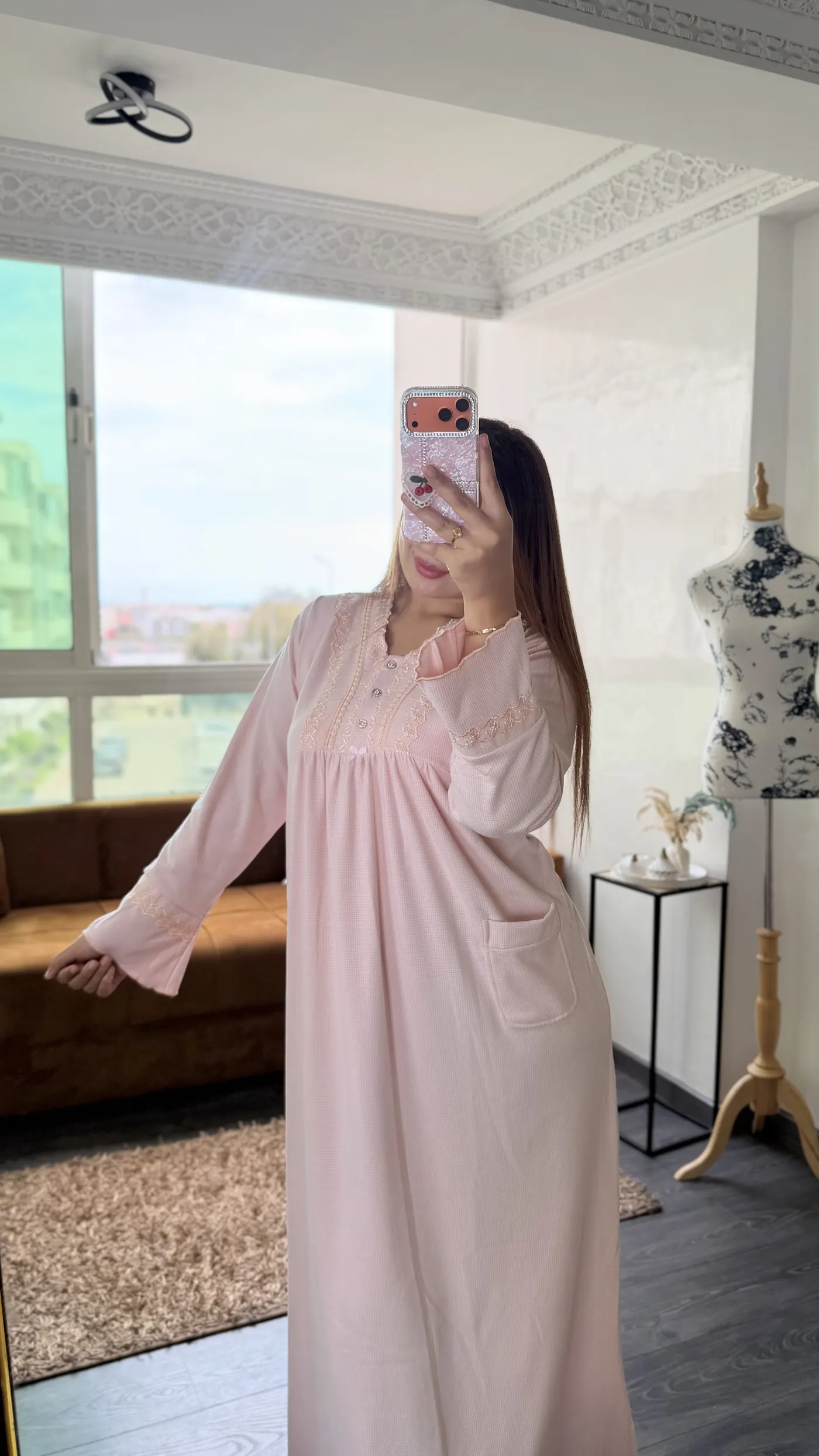 Chemise de Nuit Pêche Poudrée 4