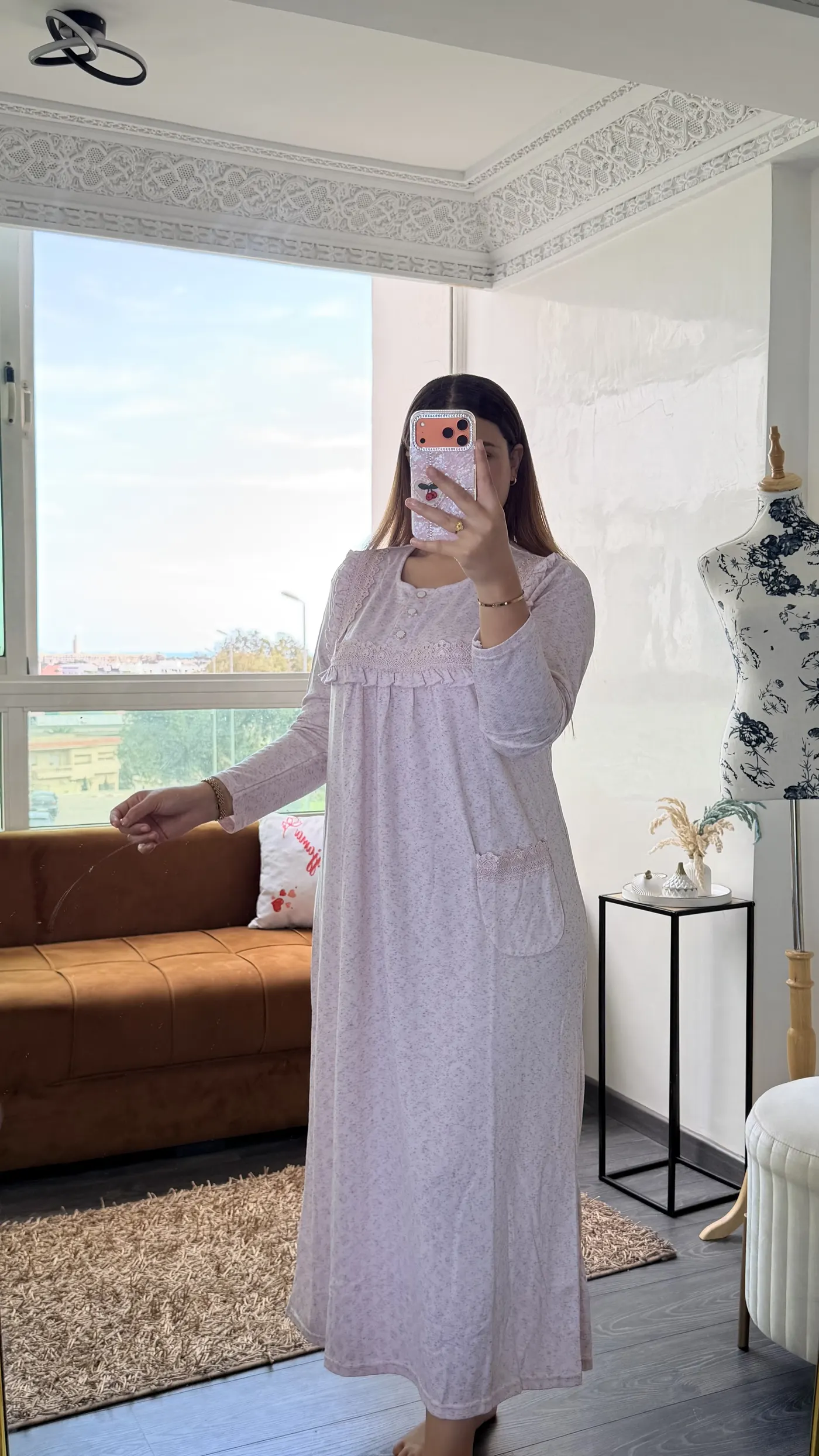 Chemise de Nuit Rose Tendre