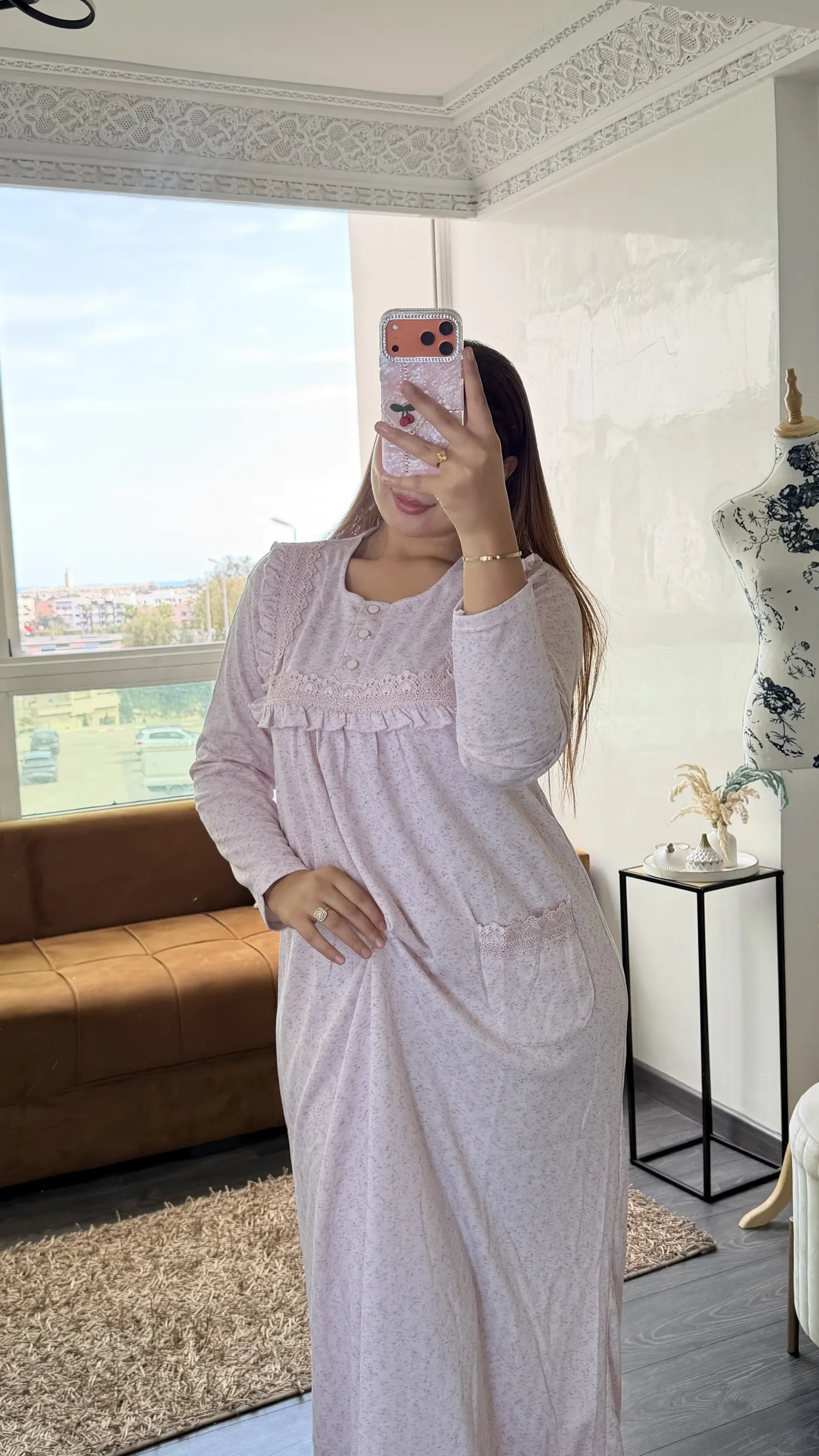 Chemise de Nuit Rose Tendre 3