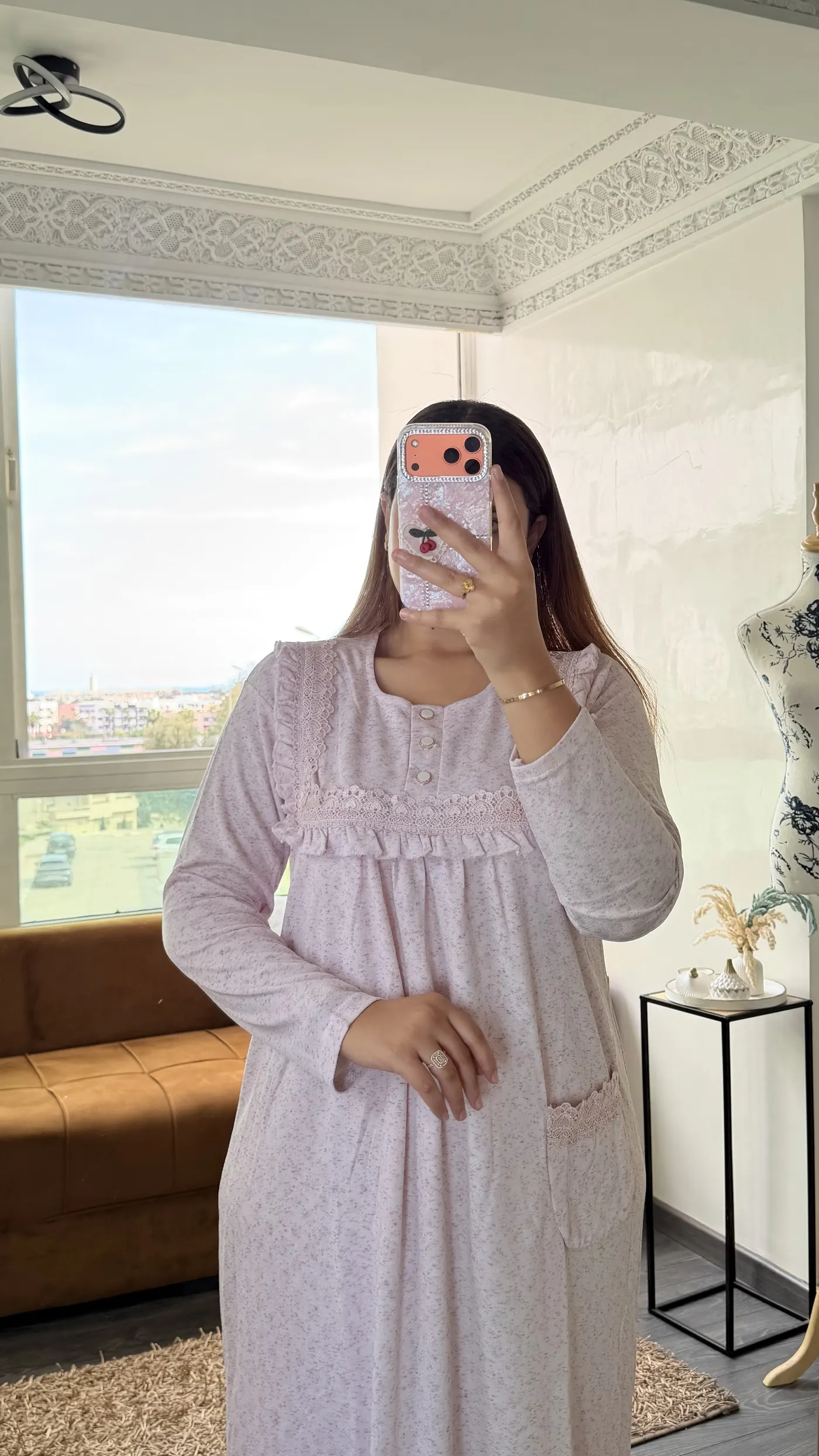 Chemise de Nuit Rose Tendre 4