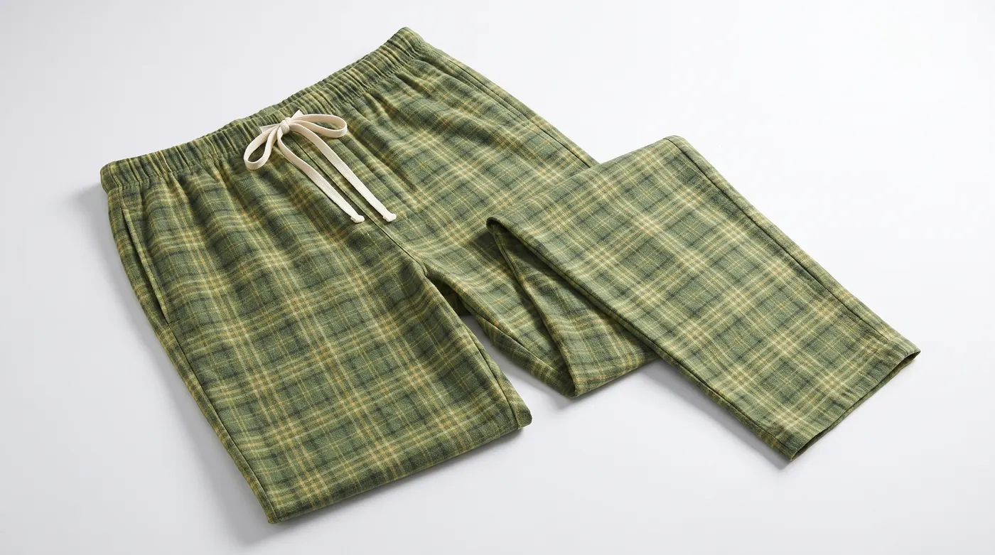 Pantalon Détente Tartan Vert 2
