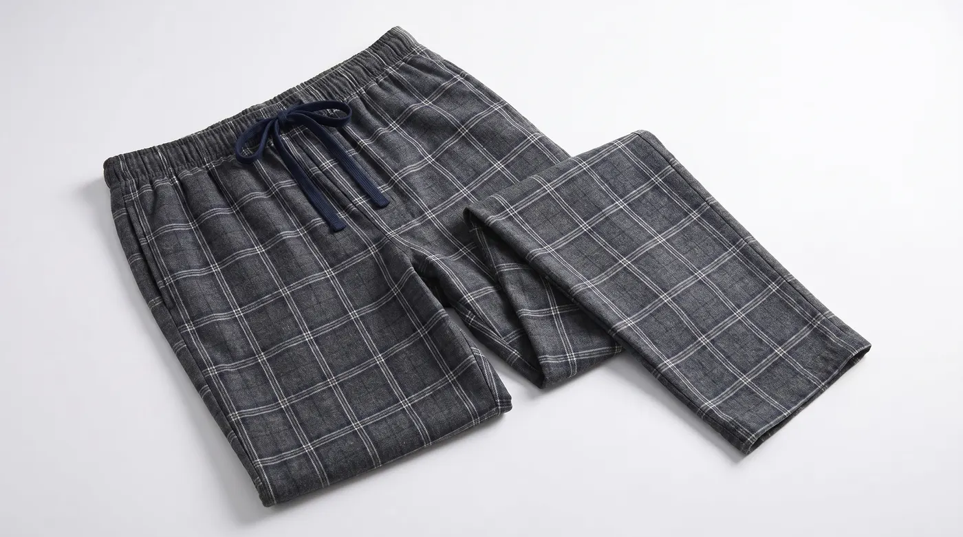 Pantalon Détente Tartan Gris Foncé 2