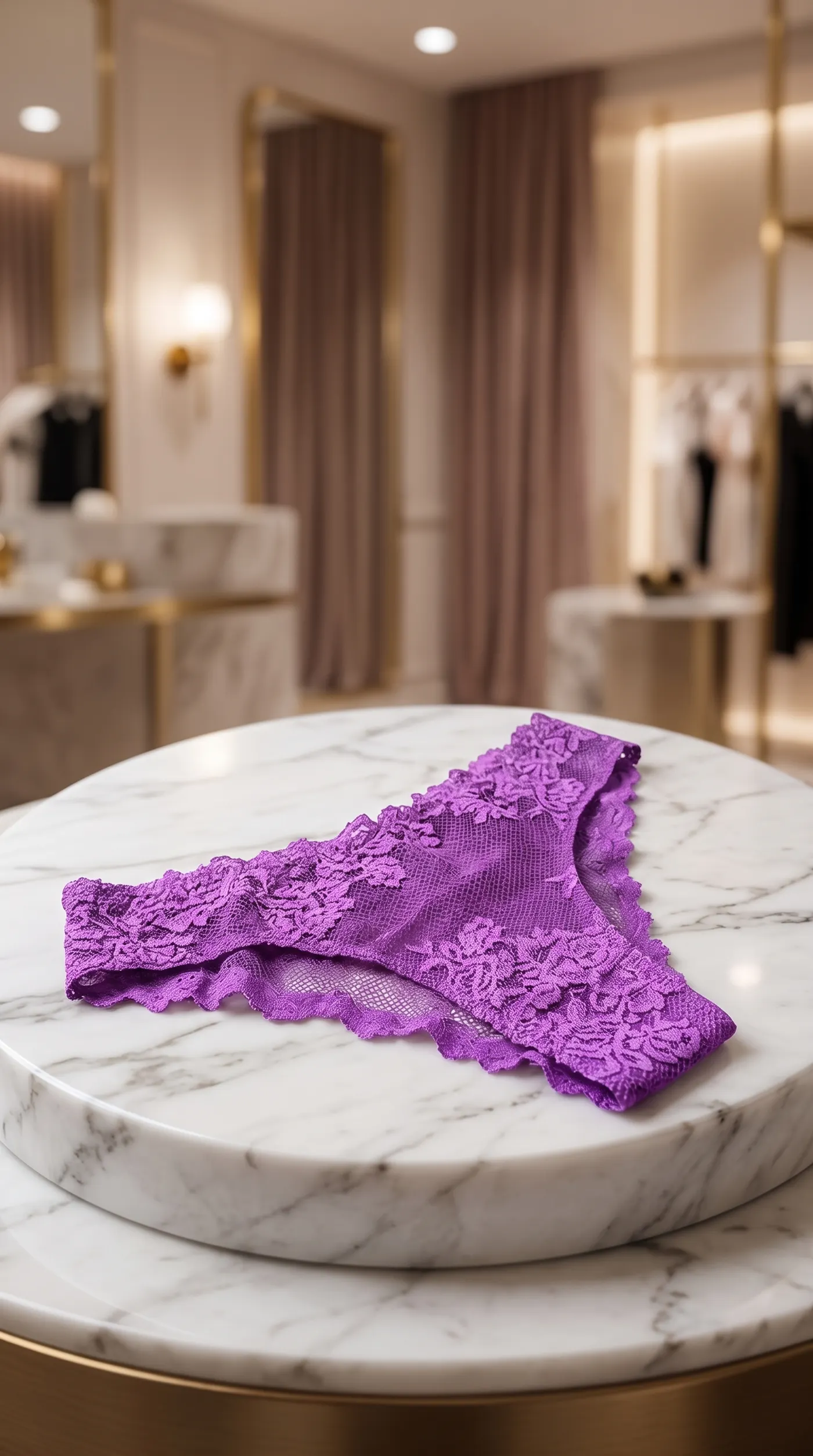 Tanga Dentelle Florale Romantique 4