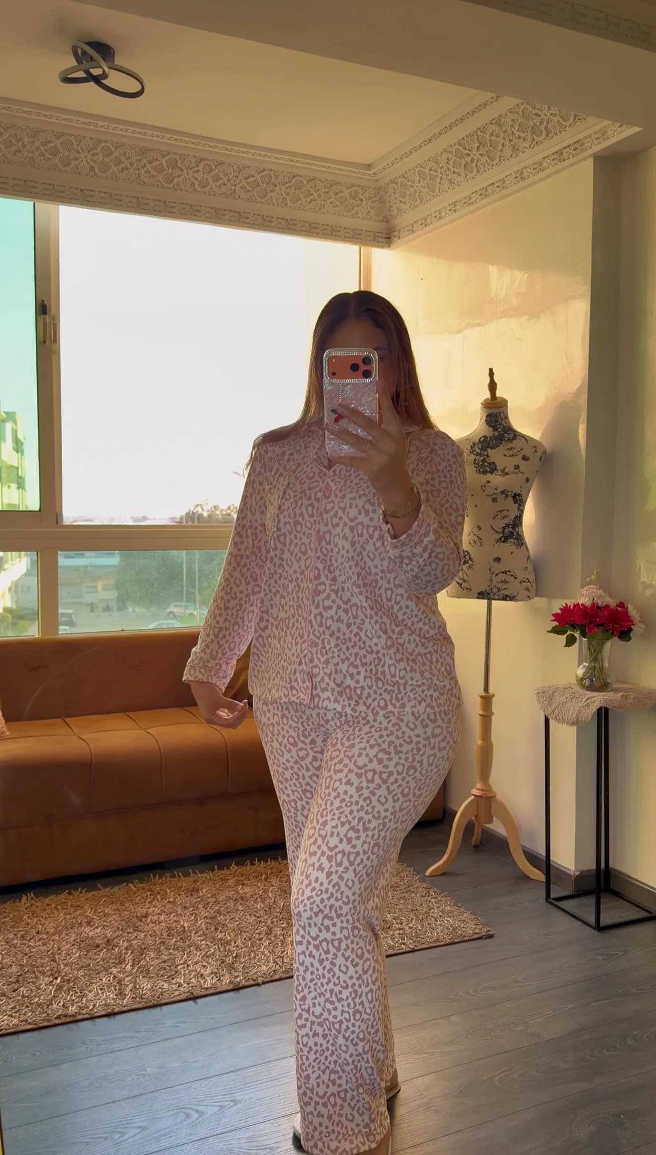 Pyjama Léopard « Savane » Rose 2