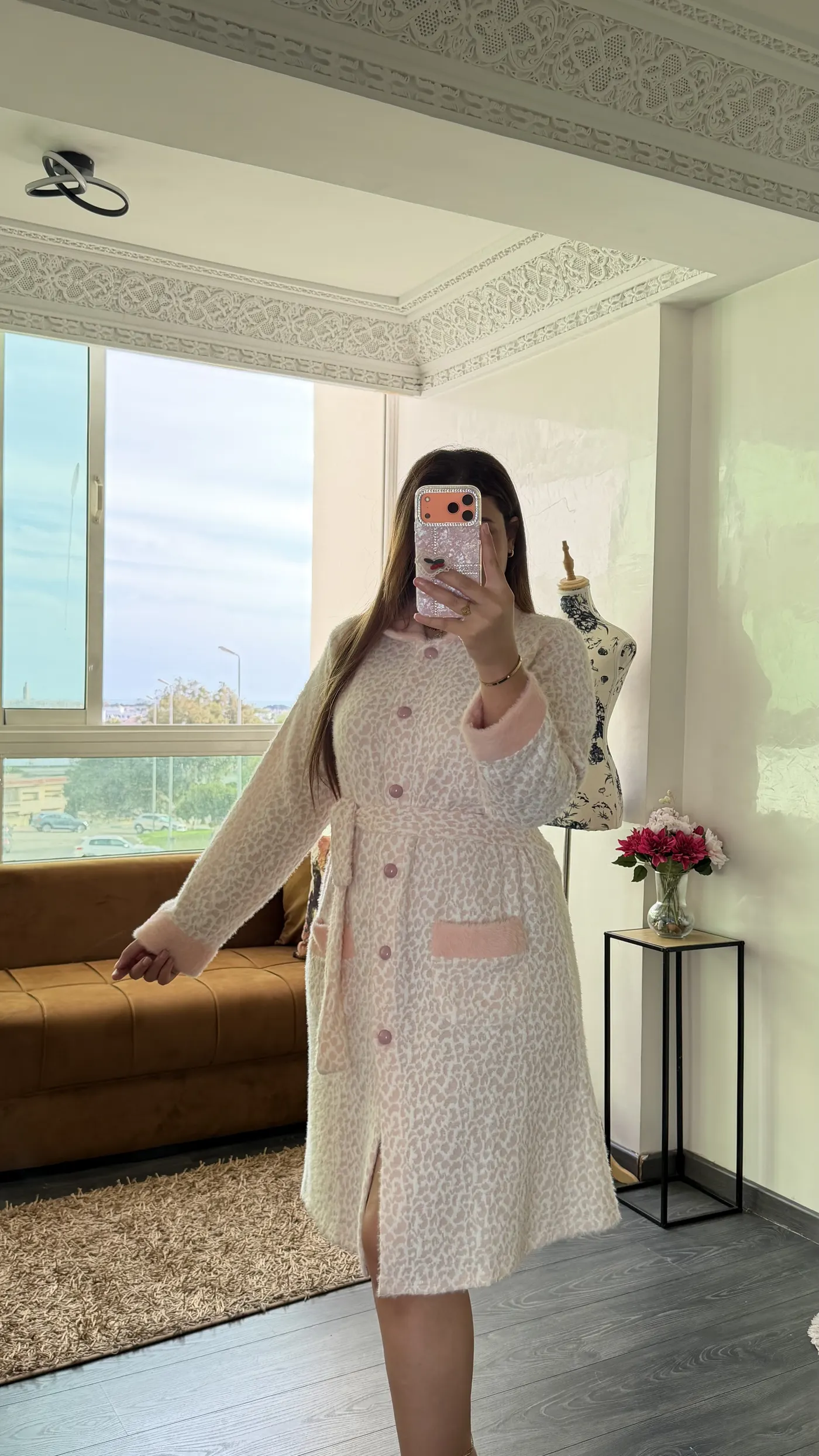 Robe de Chambre « Duchesse » Rose Poudré 1