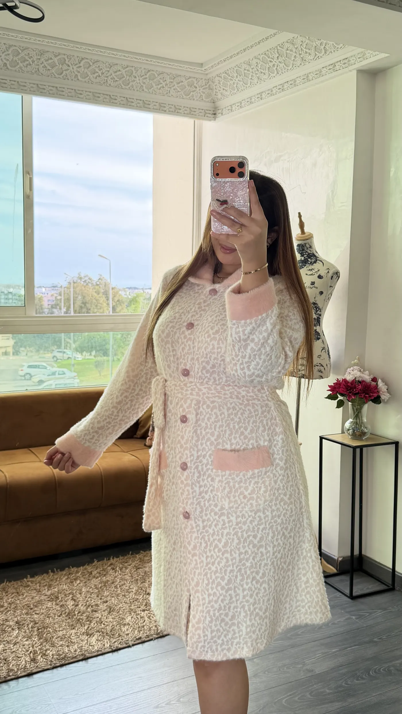 Robe de Chambre « Duchesse » Rose Poudré 2