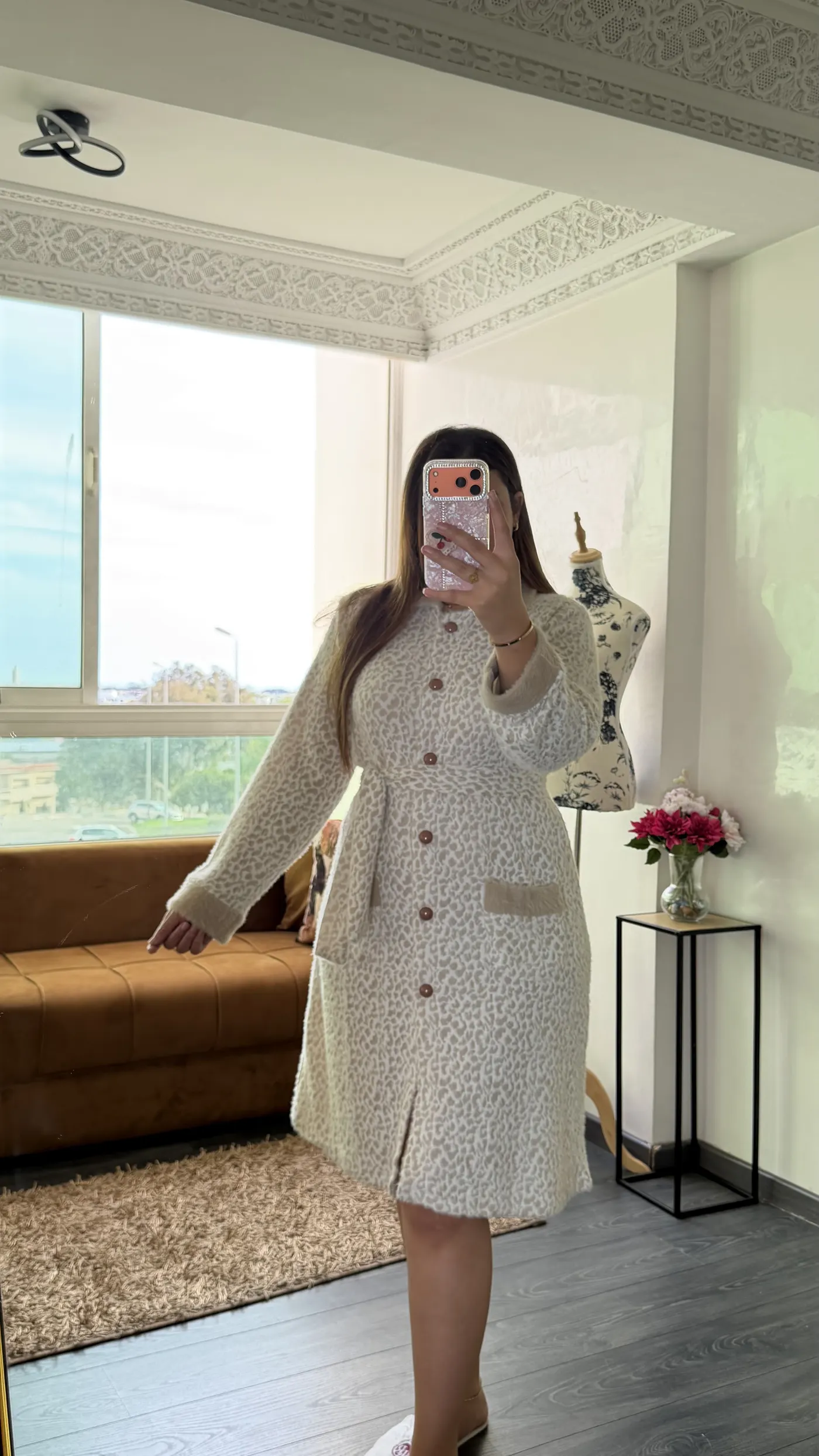 Robe de Chambre « Duchesse » Beige Sable 3
