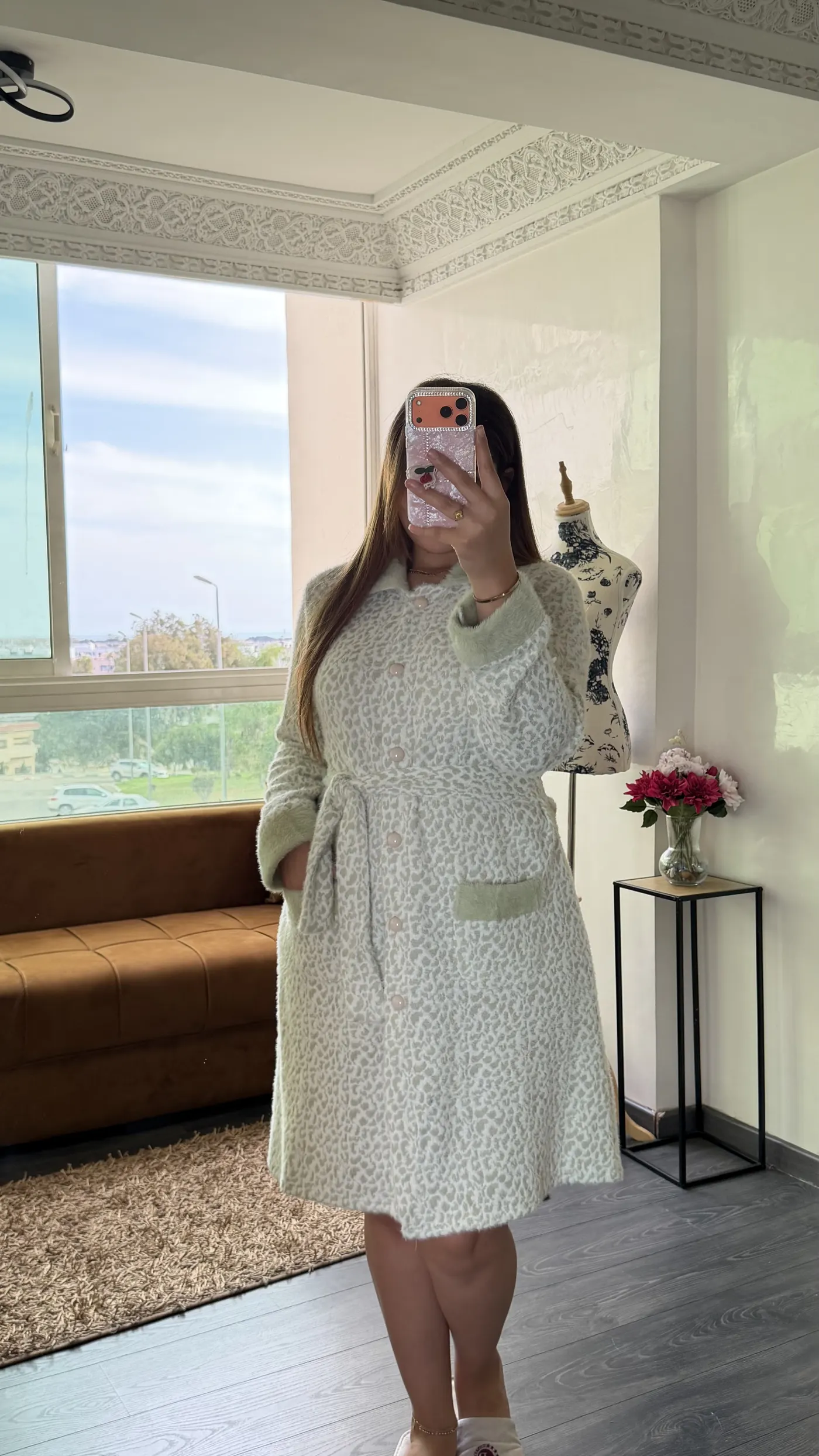 Robe de Chambre « Duchesse » Vert d'Eau 2