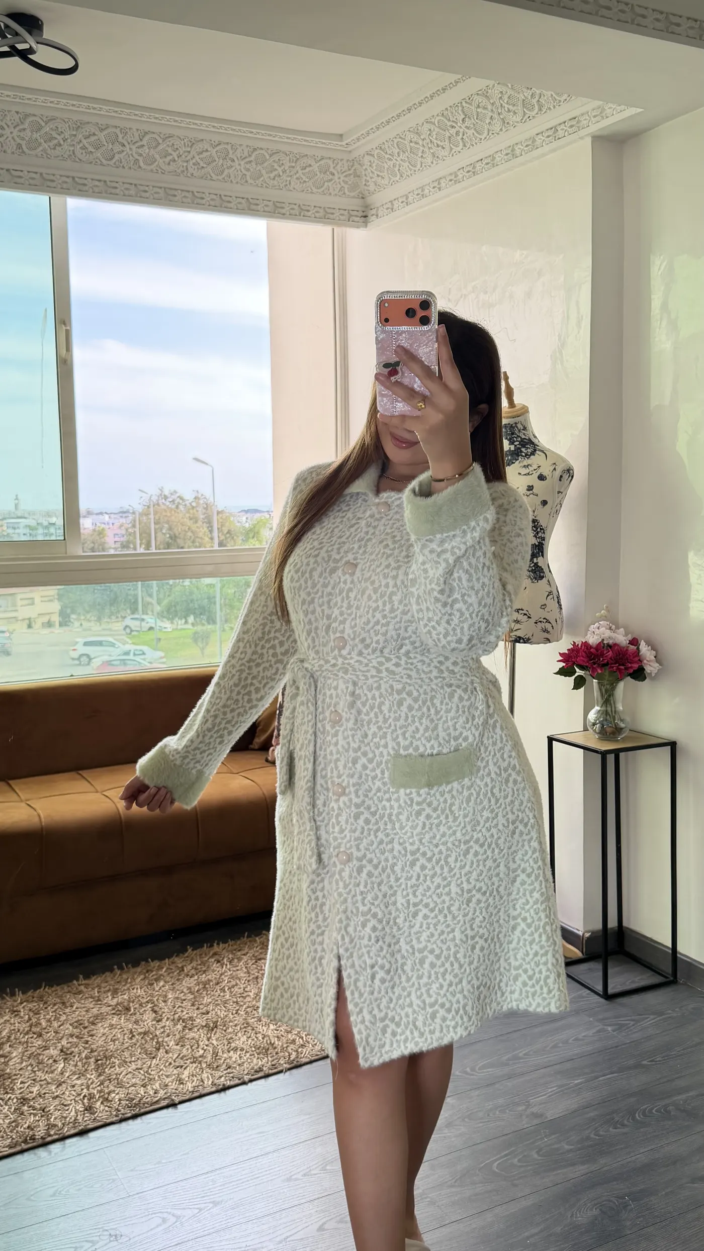 Robe de Chambre « Duchesse » Vert d'Eau 3